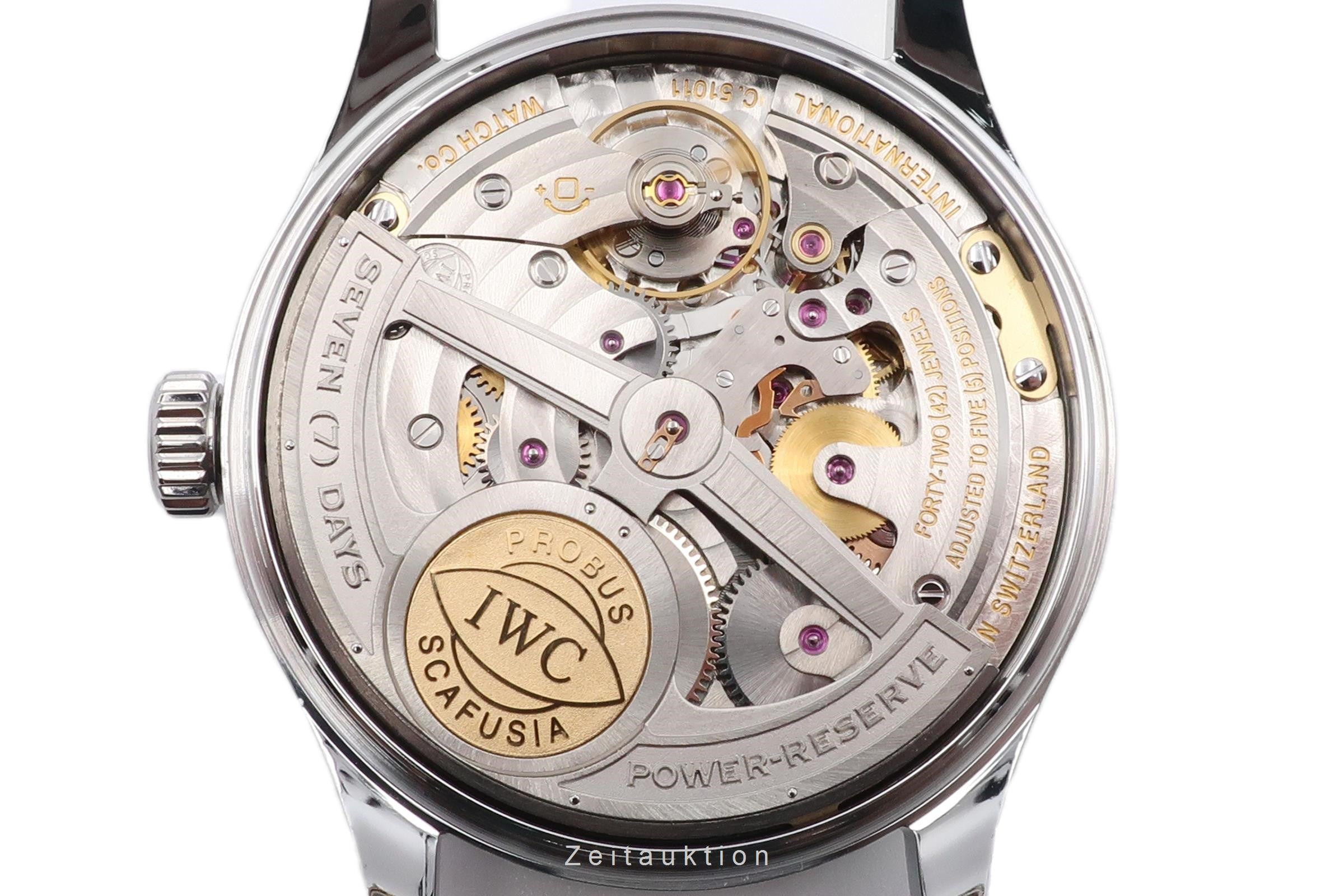 IWC Portugieser acier automatique montre pour hommes IW500114 LP: 13300EUR  [2304582]