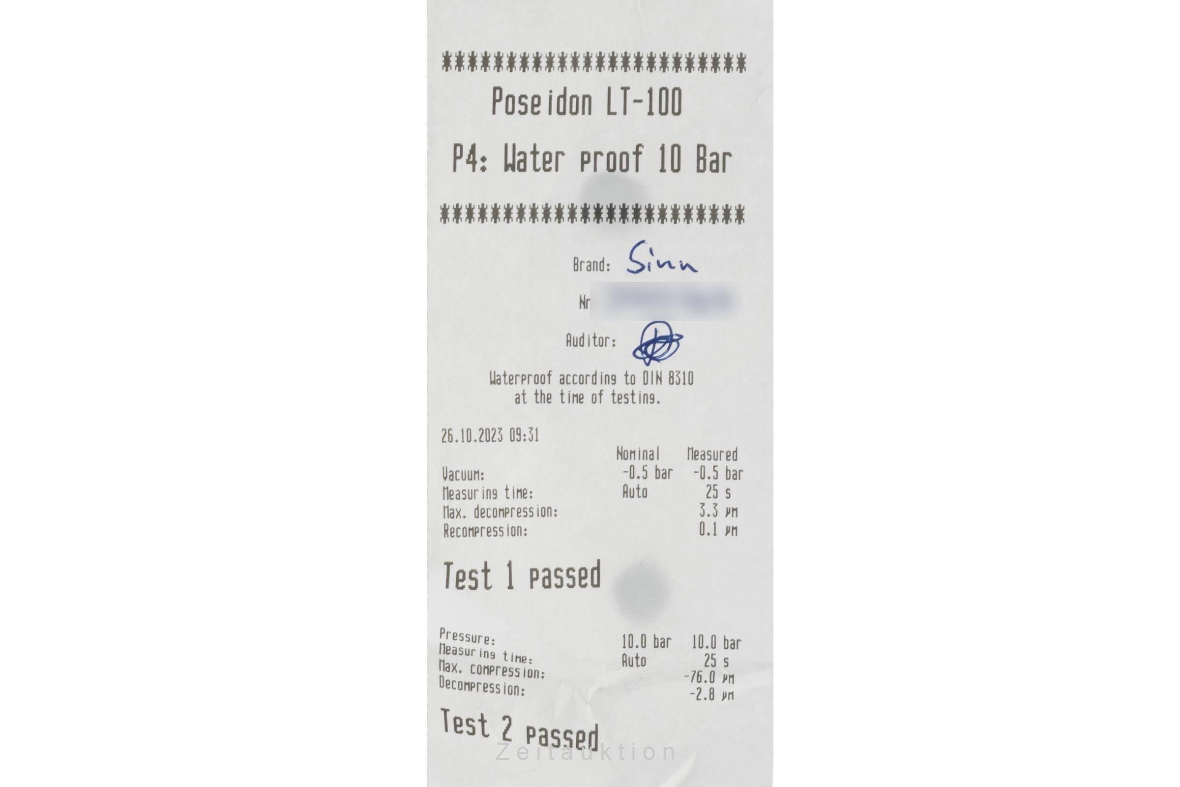 Sinn 6026 St Ferrari Club Deutschland Chronograph Stahl Automatik Ref. 6026.010 [2304583]