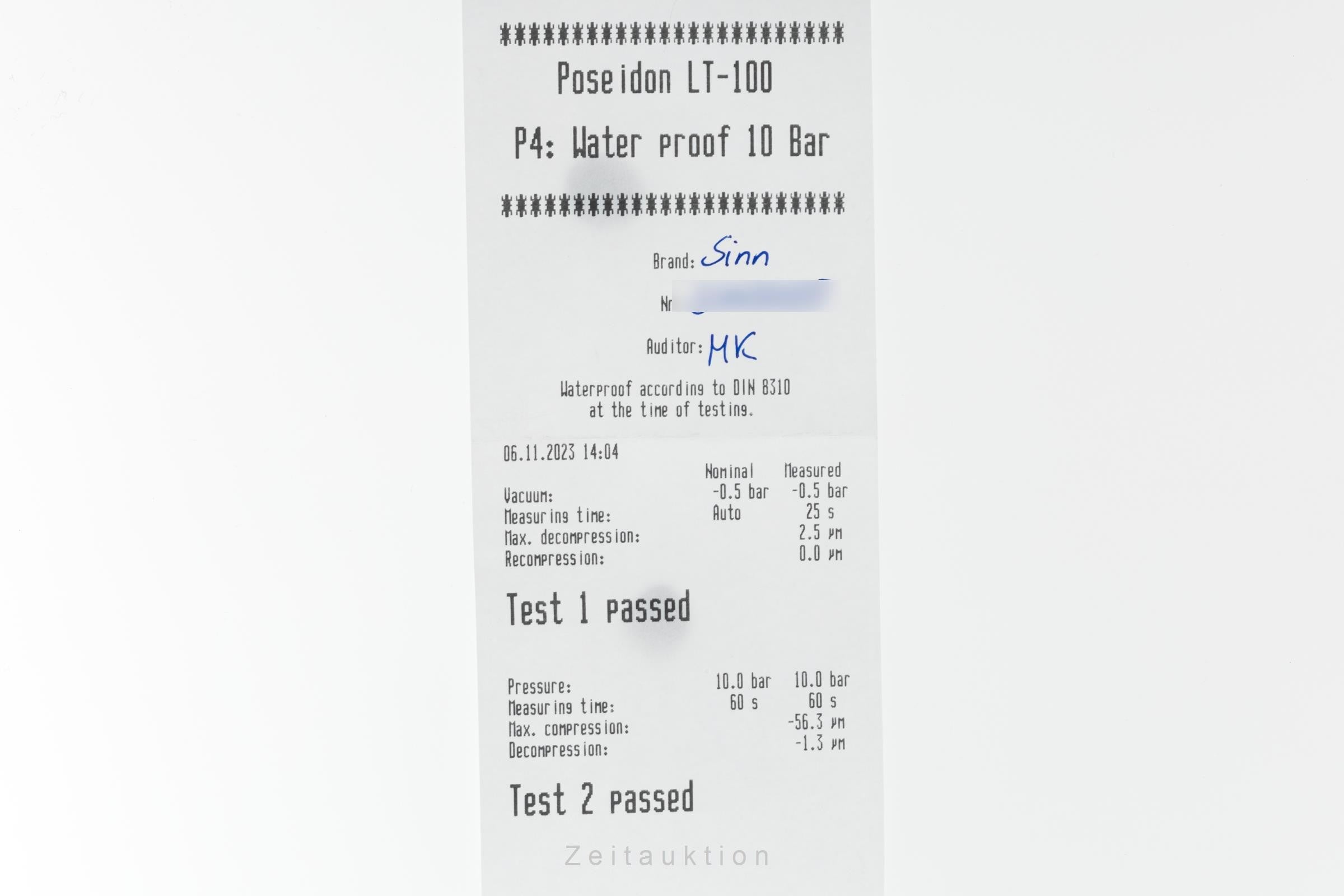 Sinn 6026 chronograph gilt / steel automatic men's watch 6026PL Limited  [2304584]