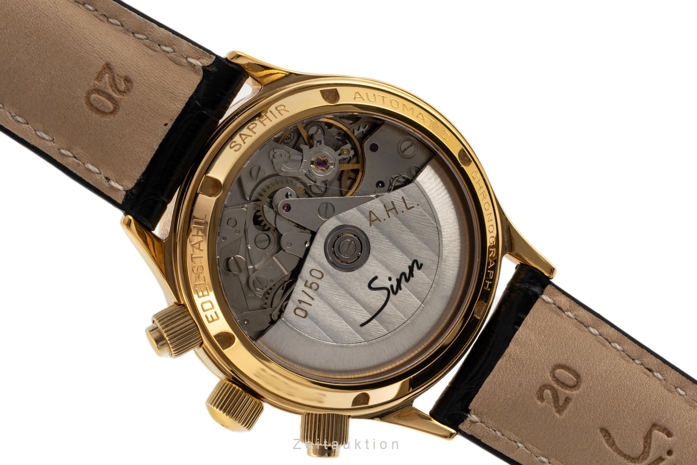 Sinn 6026 chronograph gilt / steel automatic men's watch 6026PL Limited  [2304584]