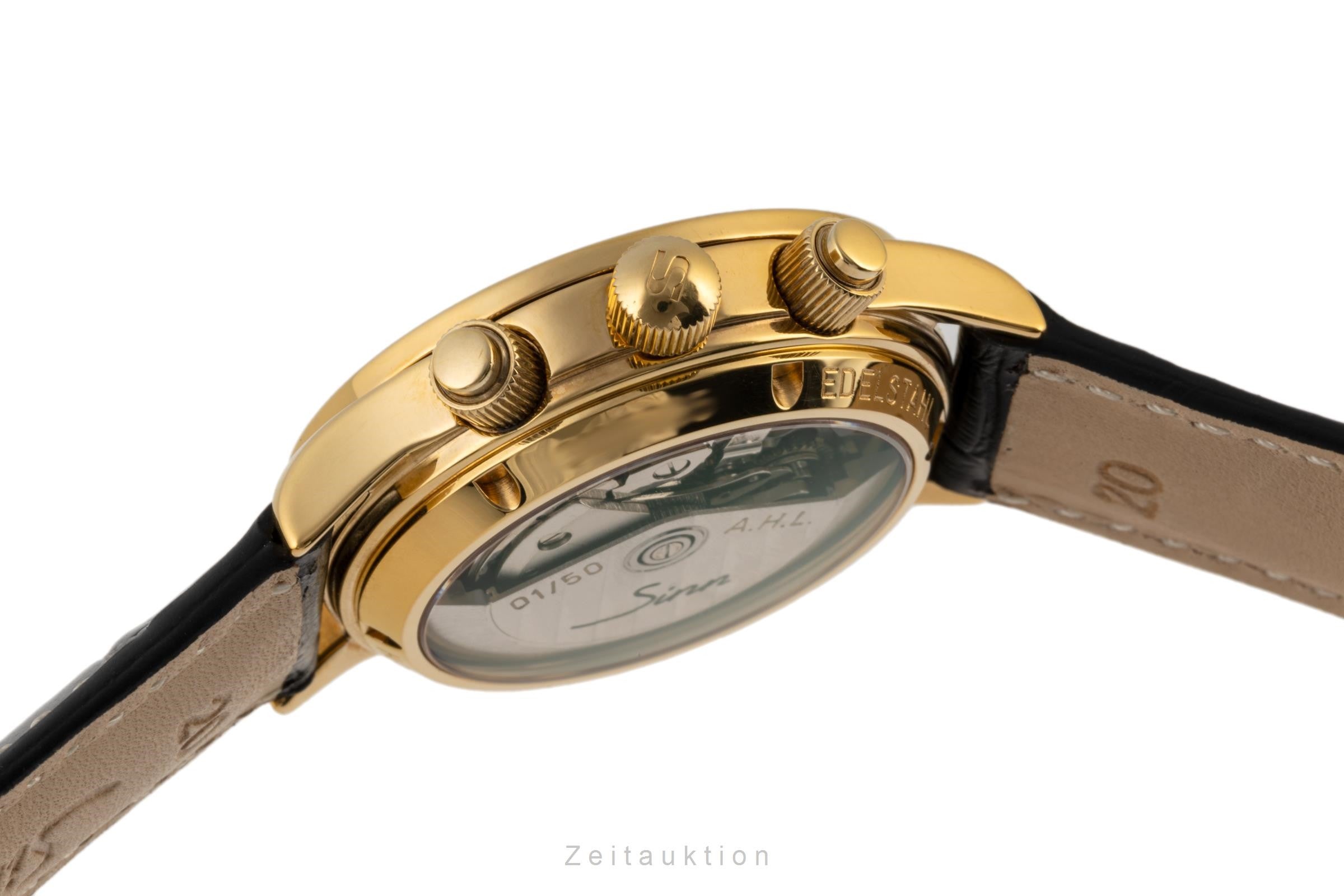 Sinn 6026 chronograph gilt / steel automatic men's watch 6026PL Limited  [2304584]