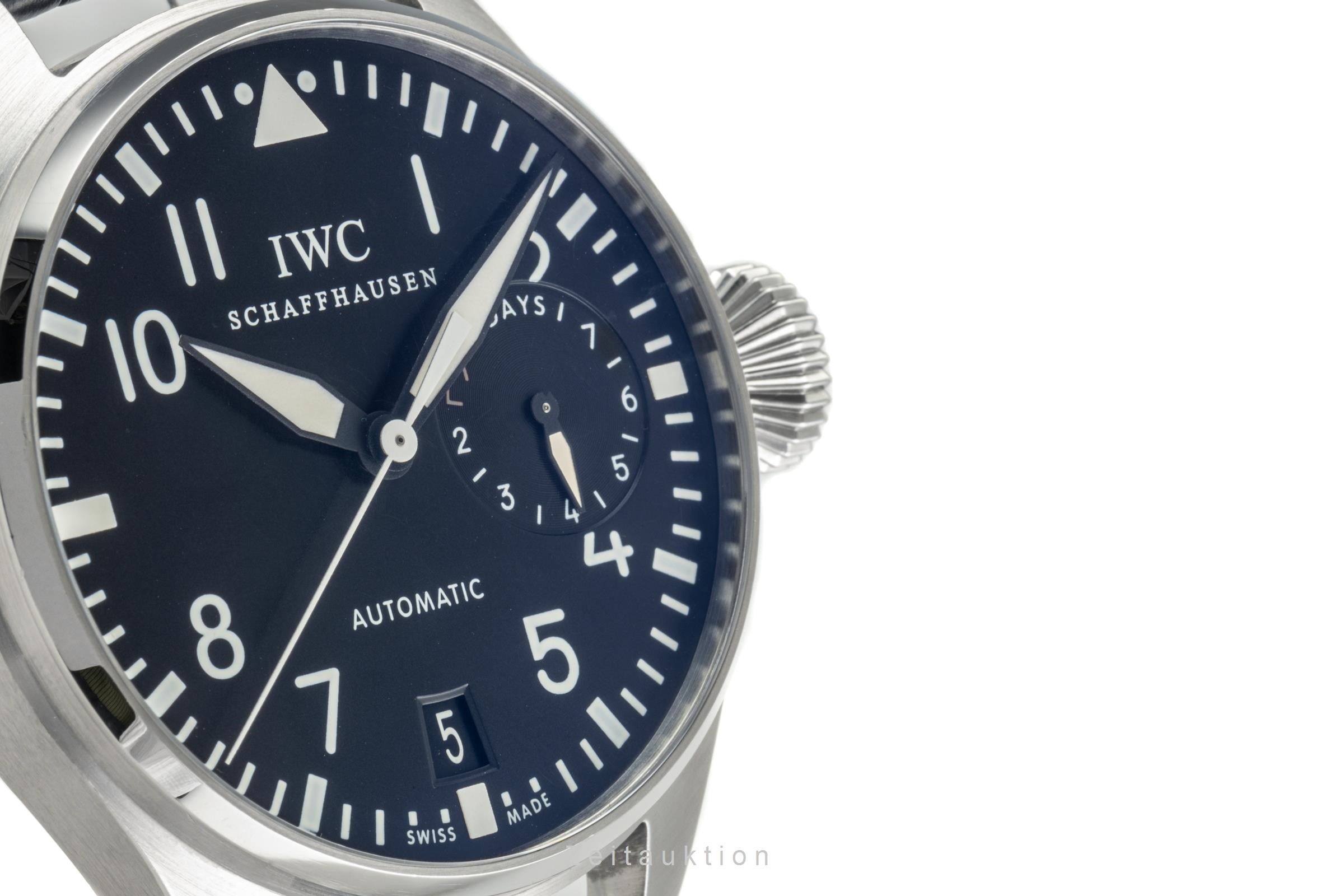 IWC Schaffhausen Big Pilot 7 Days Flieger Automatik Stahl Herrenuhr Ref. IW5004 [2304596]