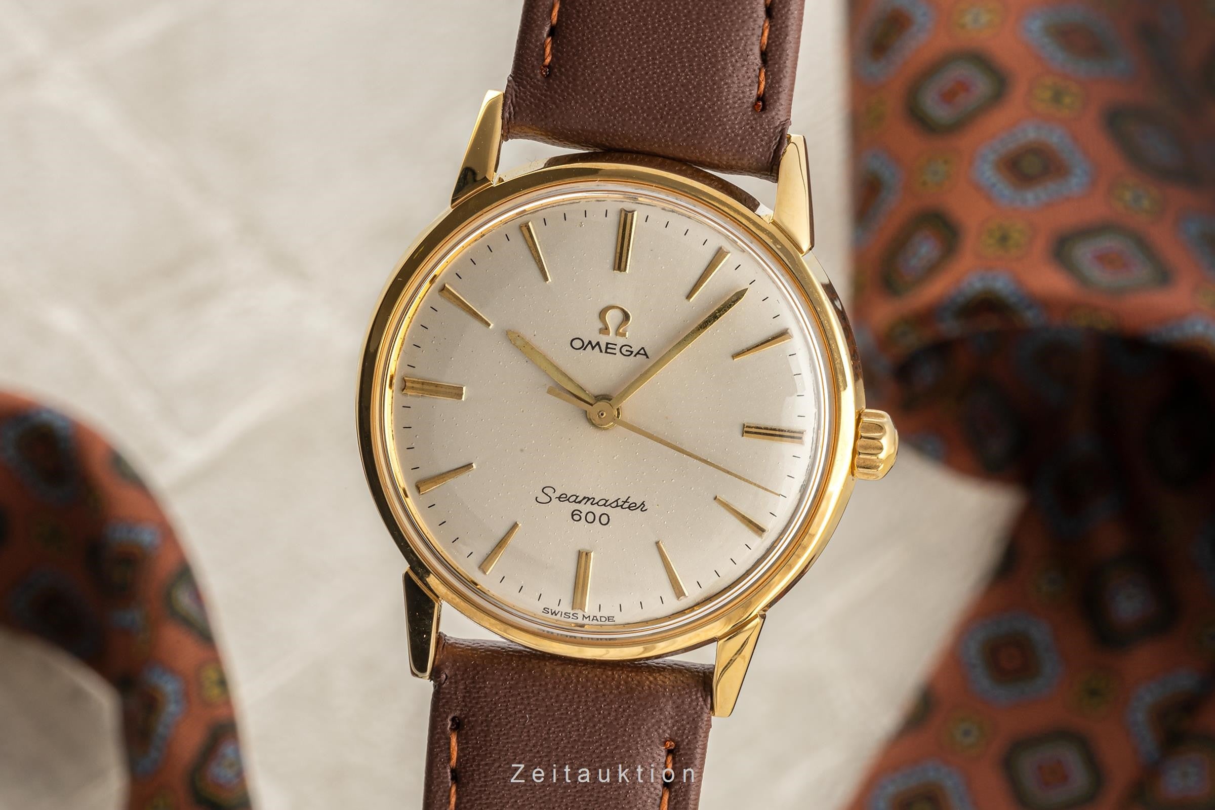 Omega Seamaster gilt-brass manual winding men's watch 135.012  [2304609]