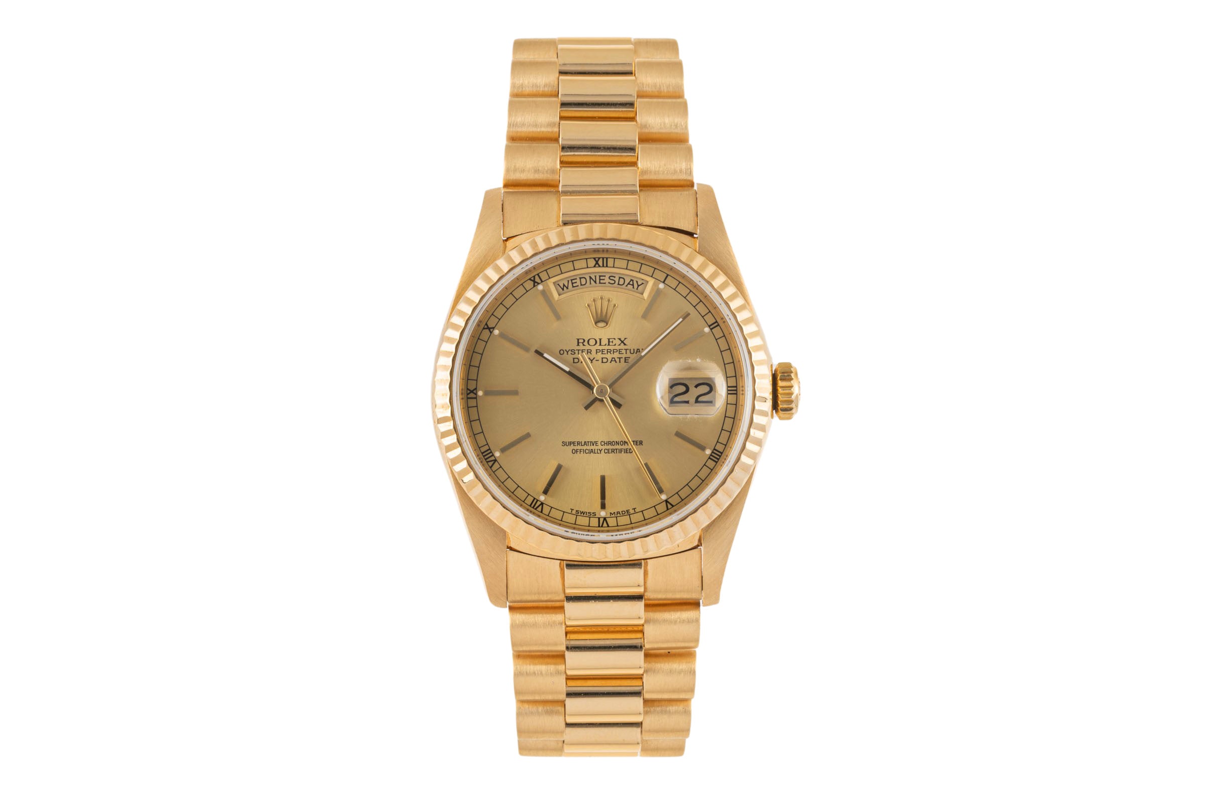 Rolex Day-Date 36 18k (0,750) Gold English Day Automatik Ref 18238 VP: 34400,- € [2304622]