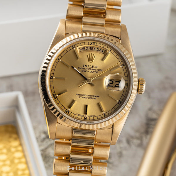 Rolex Day-Date 36 18k (0,750) Gold English Day Automatik Ref 18238 VP: 34400,- € [2304622]