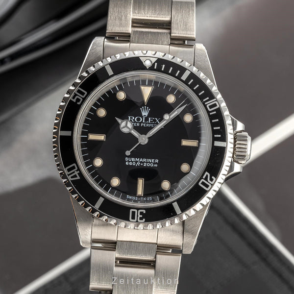 Rolex Submariner No Date Oyster Edelstahl Automatik Herrenuhr Ref 5513 Klassiker [2304632]