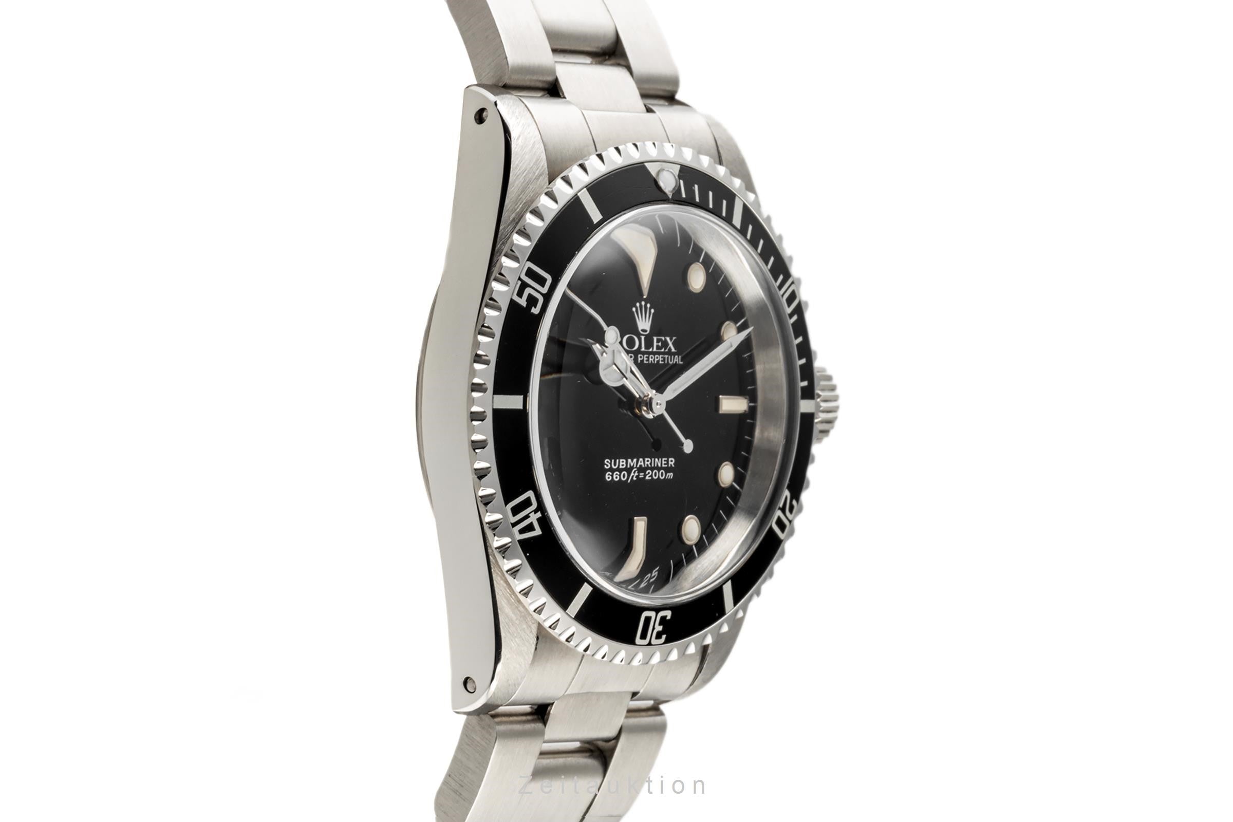 Rolex Submariner No Date Oyster Edelstahl Automatik Herrenuhr Ref 5513 Klassiker [2304632]