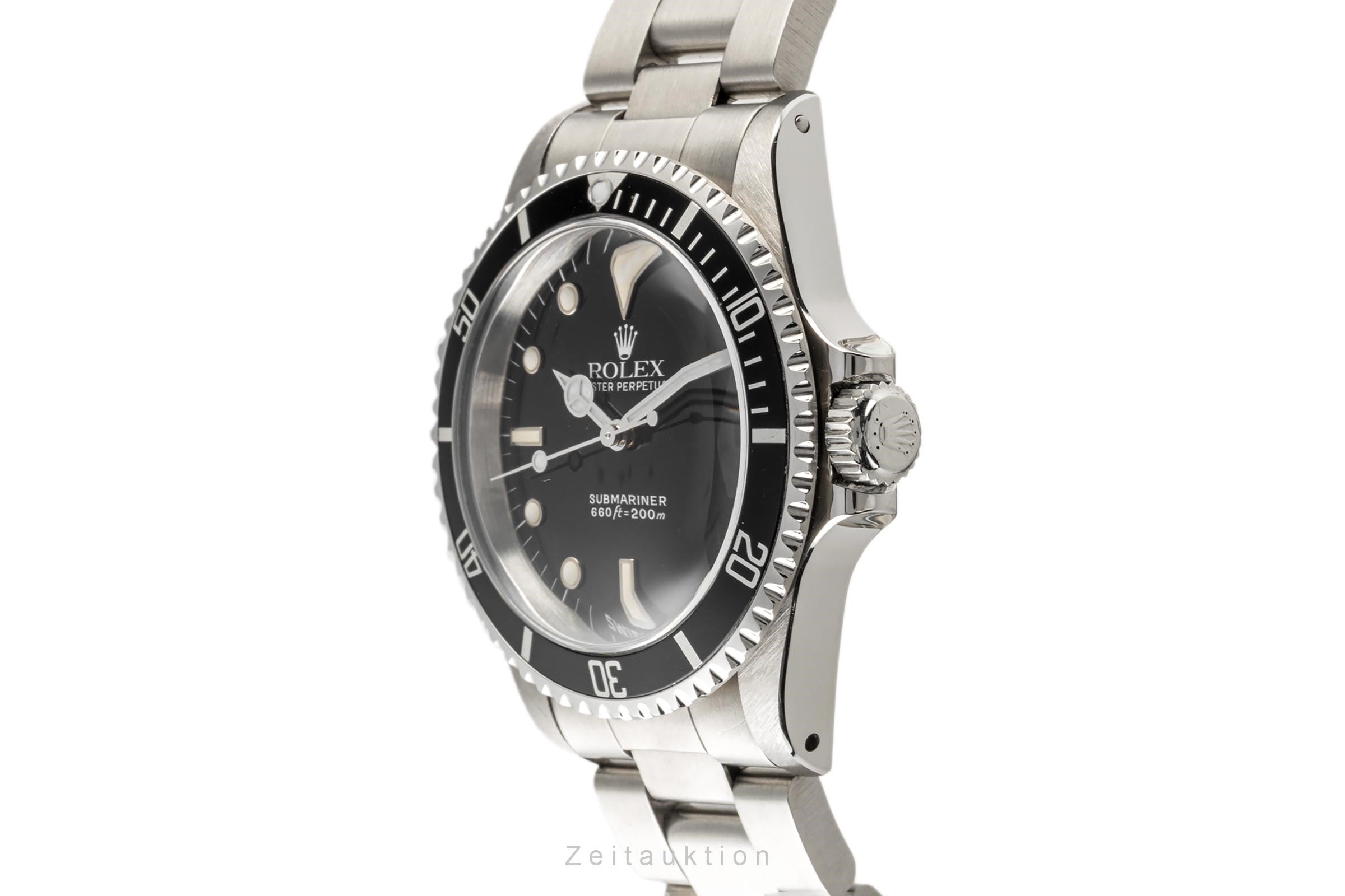 Rolex Submariner No Date Oyster Edelstahl Automatik Herrenuhr Ref 5513 Klassiker [2304632]