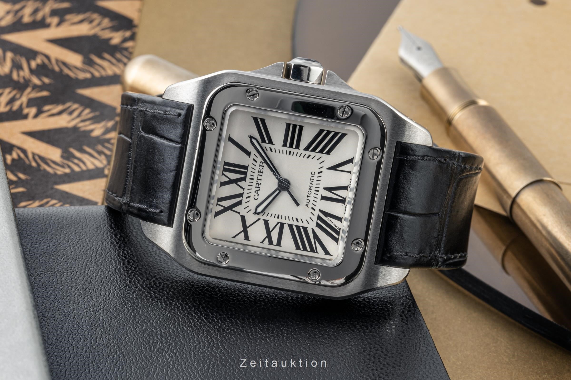 Cartier Santos 100 XL Edelstahl Automatik Herrenuhr Ref. 2656 W20073X8 VP: 7200€ [2304640]