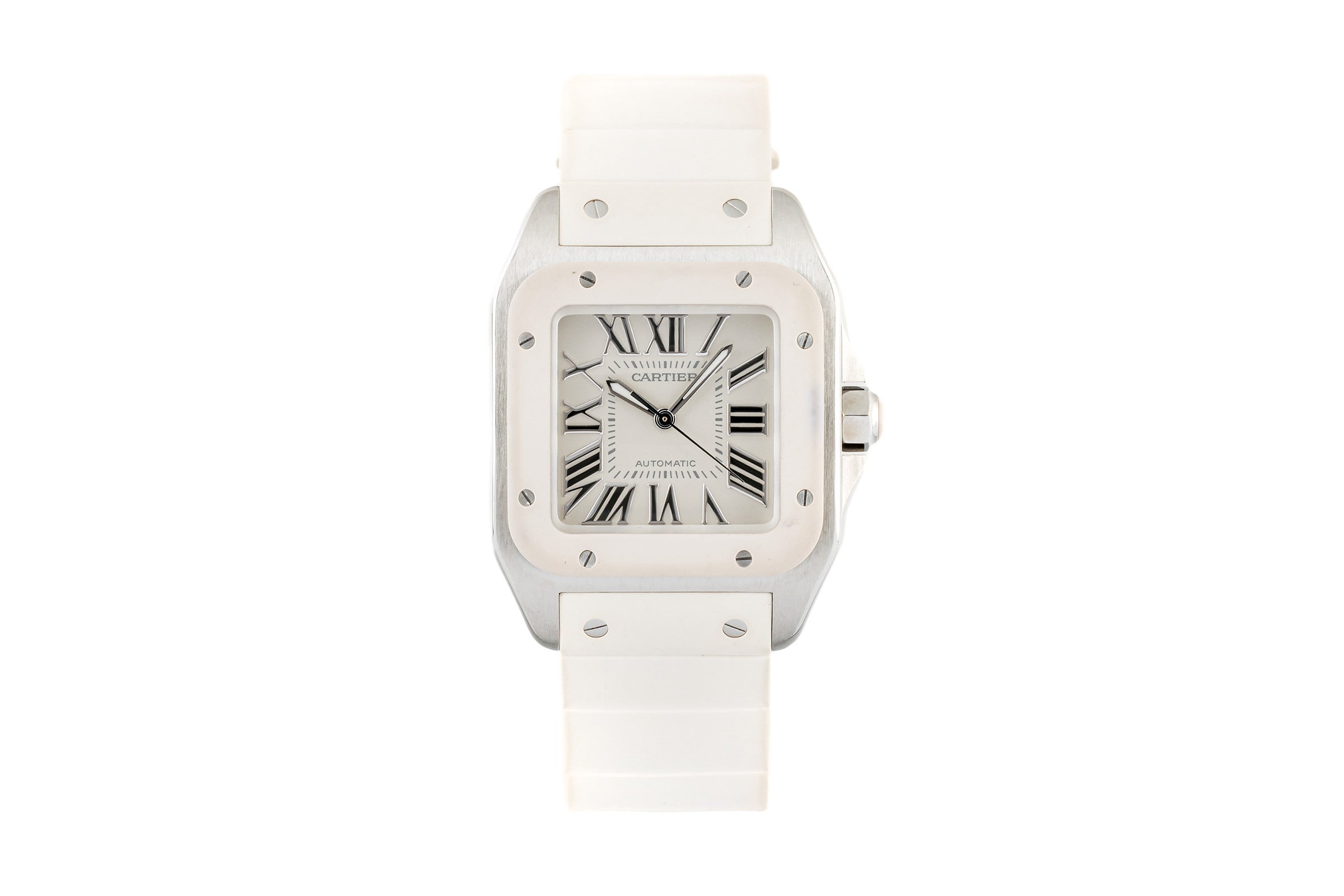 Cartier Santos 100 acier automatique unisexe W20122U2, 2878  [2304646]