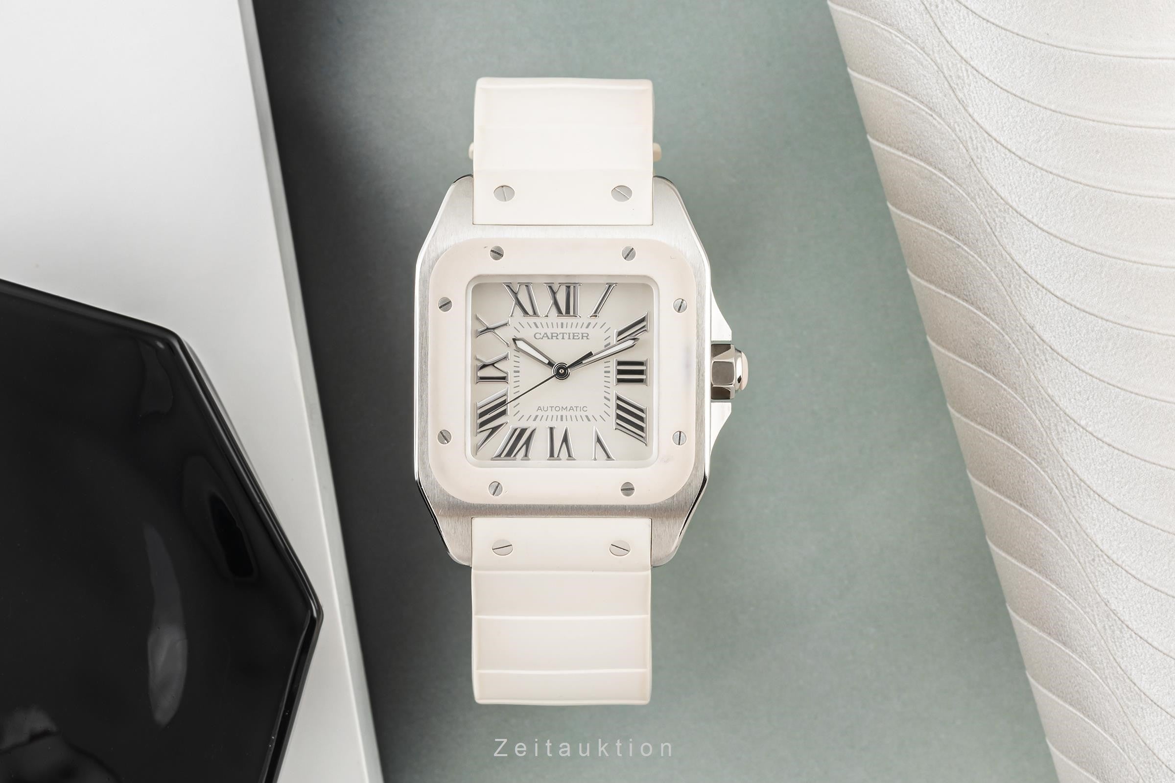 Cartier Santos 100 acier automatique unisexe W20122U2, 2878  [2304646]