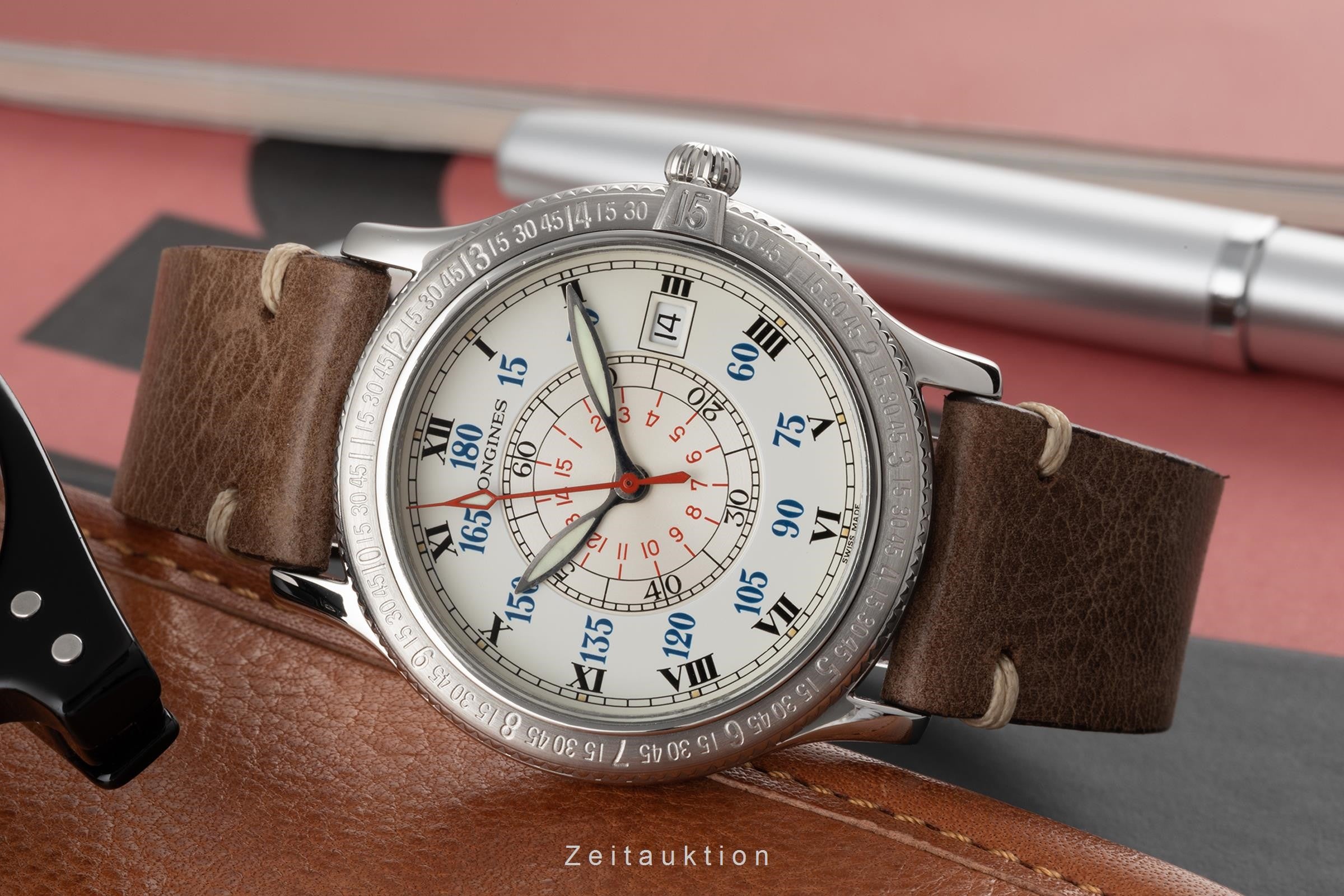 Longines Lindbergh Stundenwinkel acciaio automatismo orologio da uomo L2.617.4  [2304649]