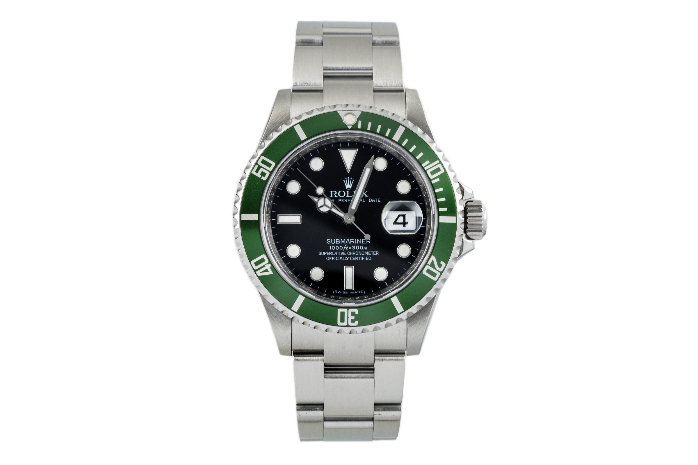 Rolex Submariner Date Kermit Edelstahl Automatik Herrenuhr 16610LV B&P 2010  [2304708]