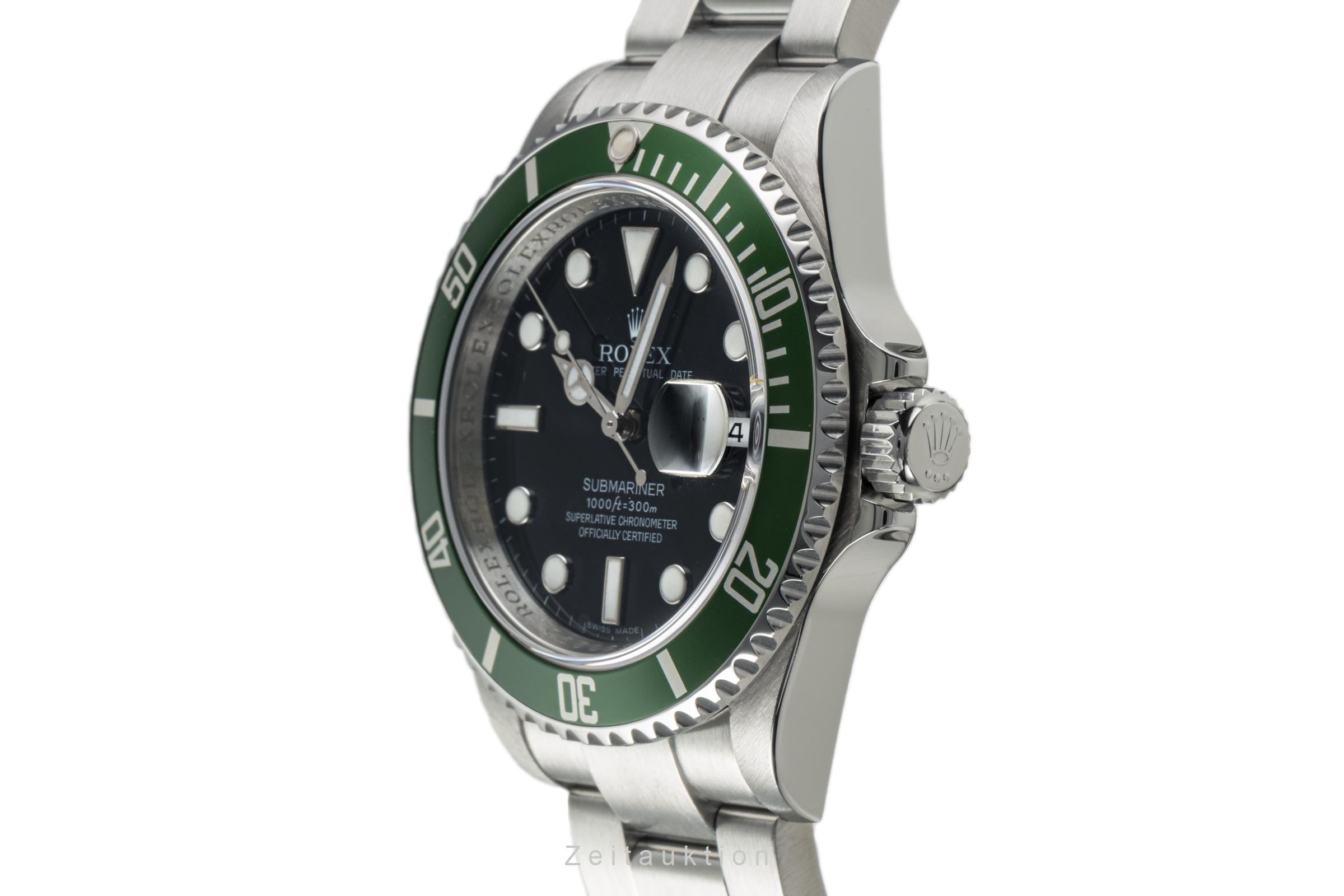 Rolex Submariner Date Kermit Edelstahl Automatik Herrenuhr 16610LV B&P 2010  [2304708]