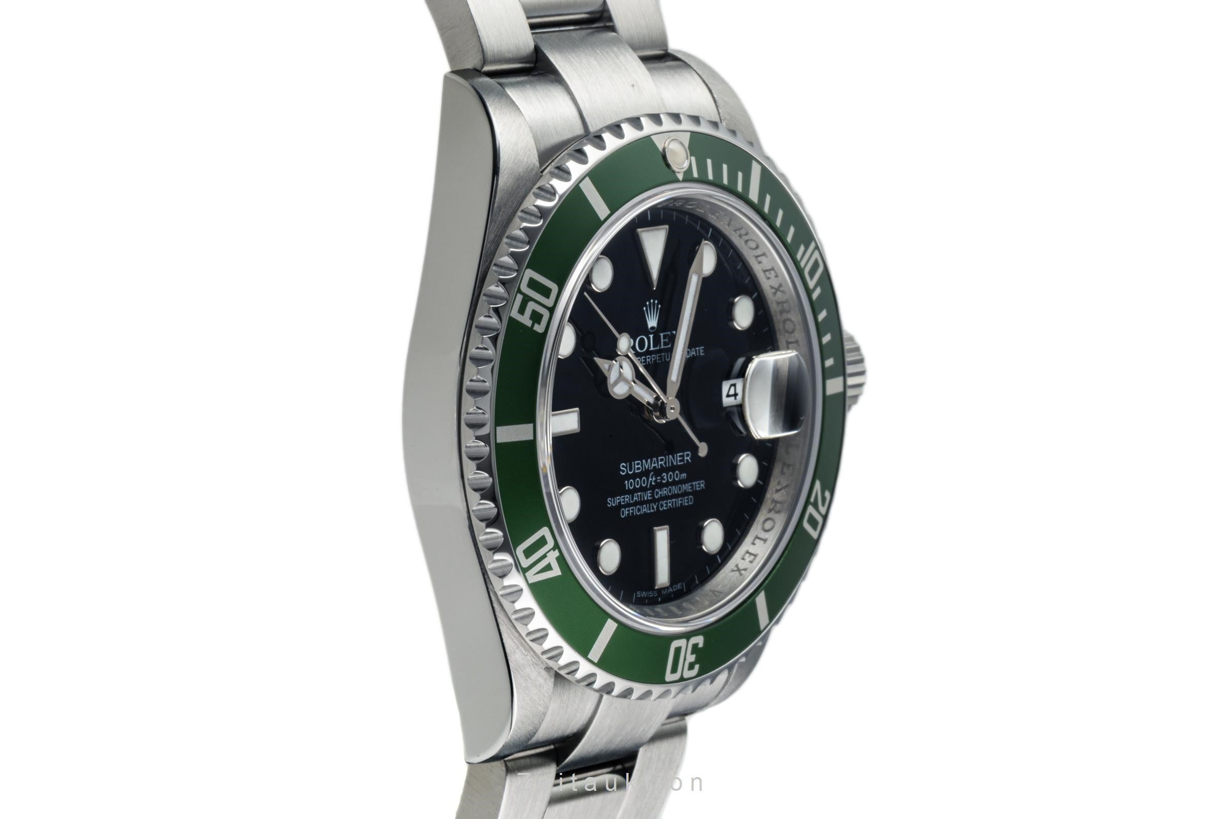 Rolex Submariner Date Kermit Edelstahl Automatik Herrenuhr 16610LV B&P 2010  [2304708]