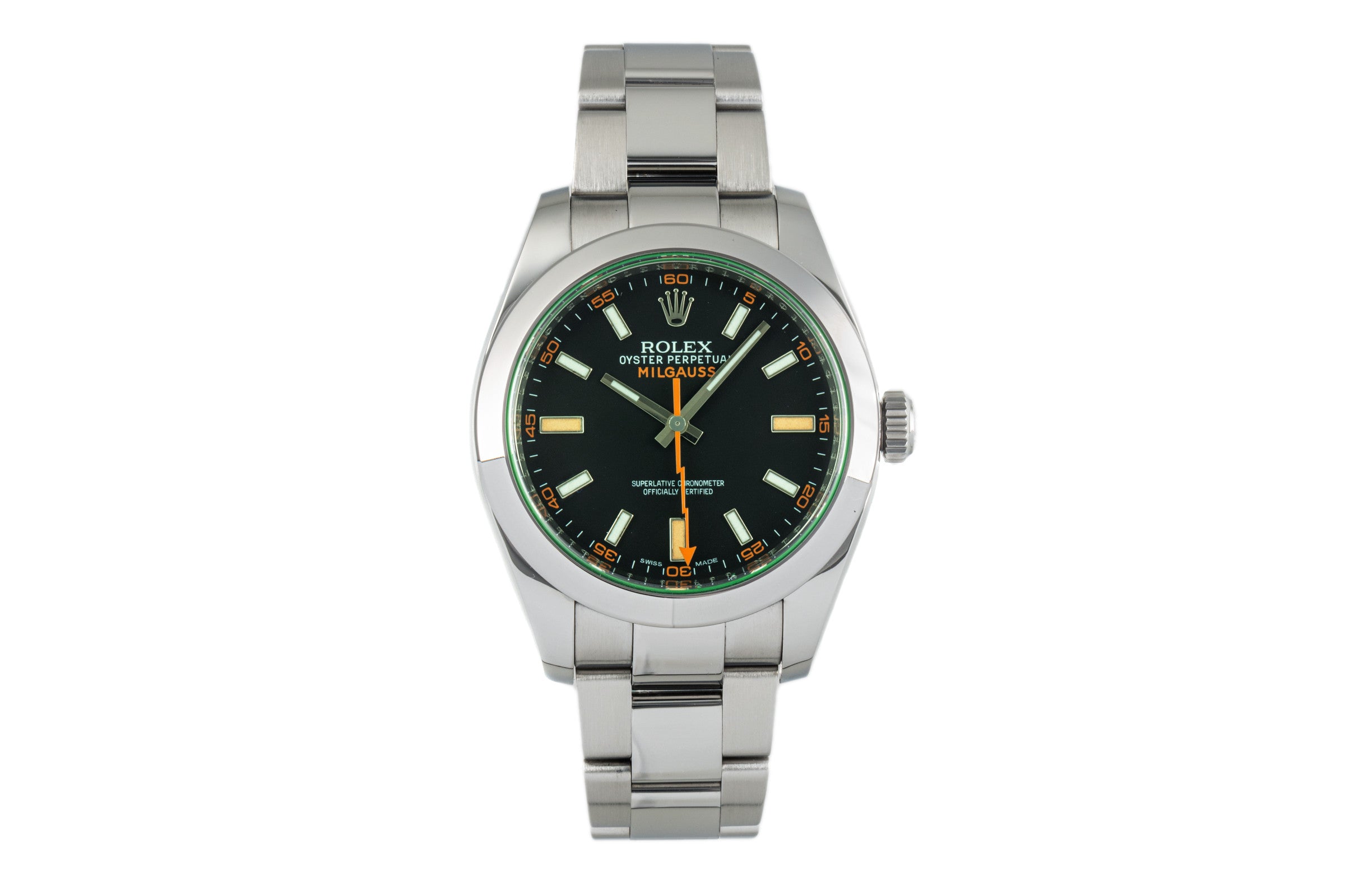 Rolex Milgauss steel automatic men's watch 116400GV  [2304717]