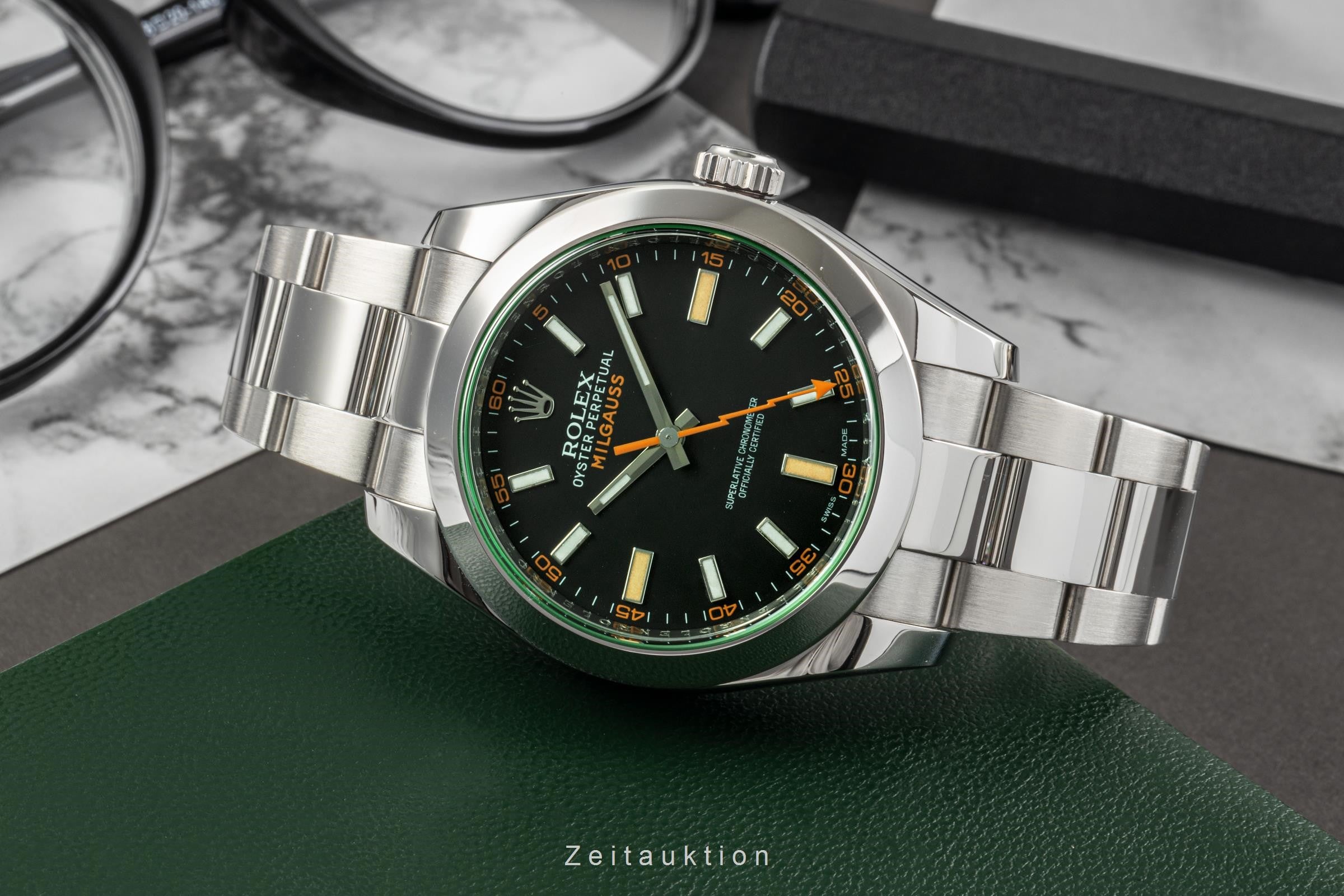 Rolex Milgauss steel automatic men's watch 116400GV  [2304717]