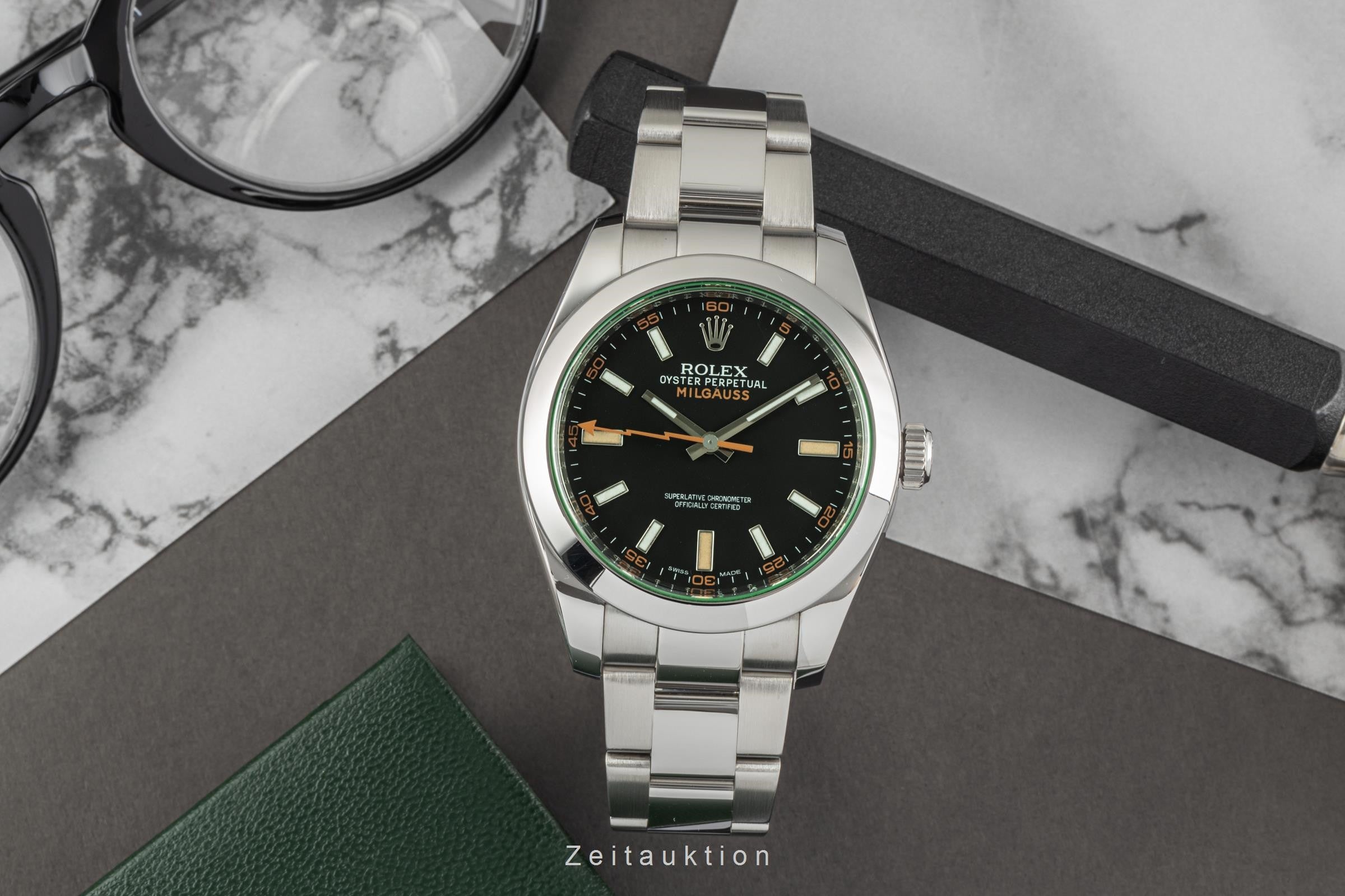 Rolex Milgauss steel automatic men's watch 116400GV  [2304717]