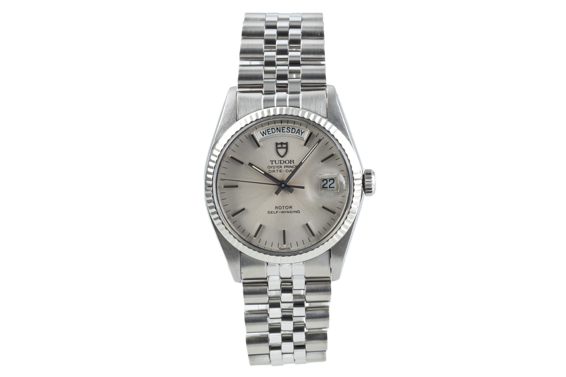 Tudor Date-Day acciaio / oro bianco automatismo orologio da uomo 94614  [2304719]