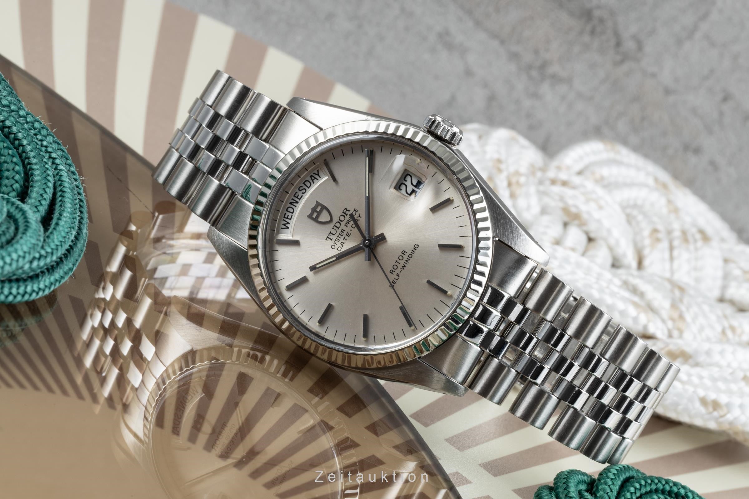 Tudor Date-Day acciaio / oro bianco automatismo orologio da uomo 94614  [2304719]