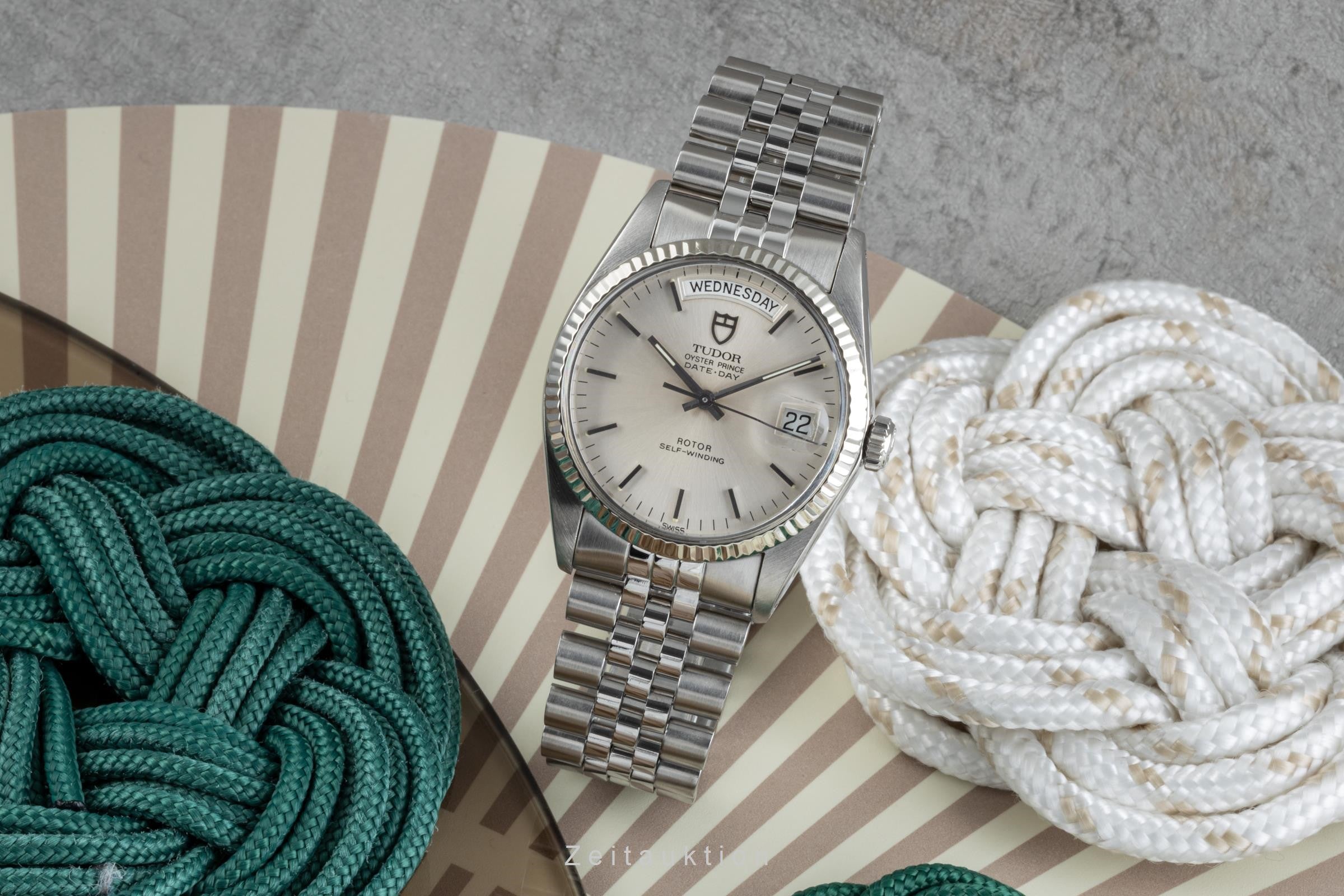 Tudor Date-Day acciaio / oro bianco automatismo orologio da uomo 94614  [2304719]