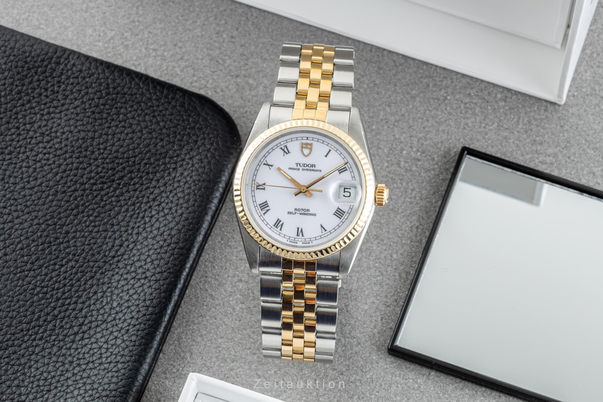 Tudor Prince Oysterdate acciaio / oro automatismo orologio da uomo 74033  [2304720]