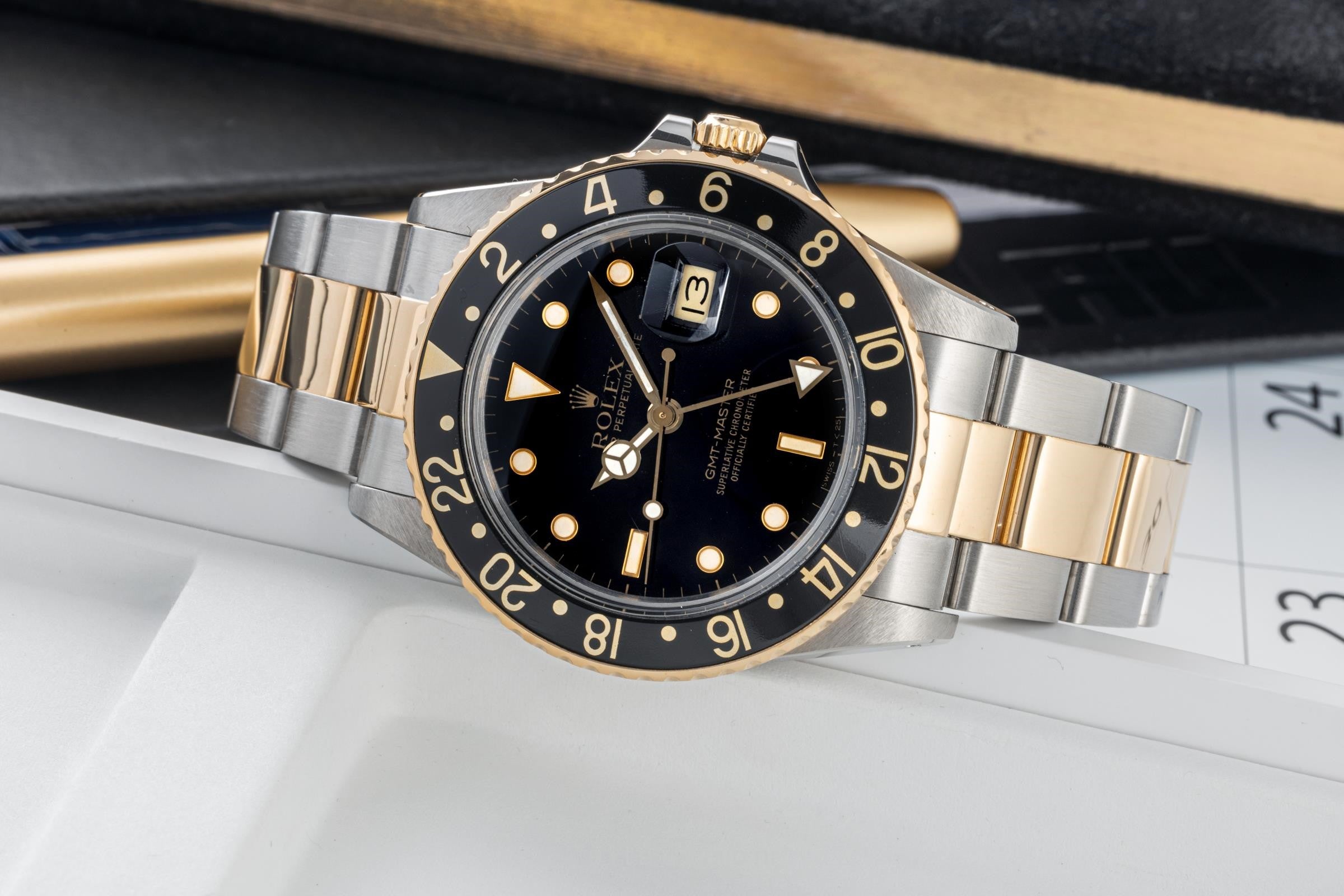 Rolex GMT-Master acciaio / oro automatismo orologio da uomo 16753  [2304794]