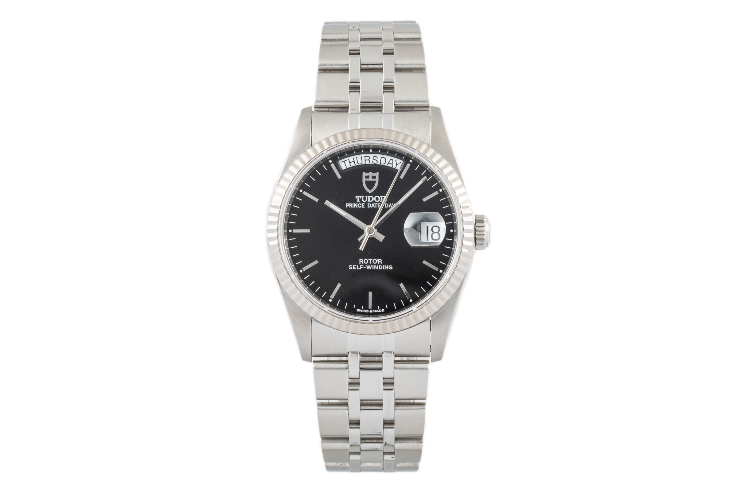 Tudor Prince Date steel / white gold automatic men's watch 76214  [2304806]