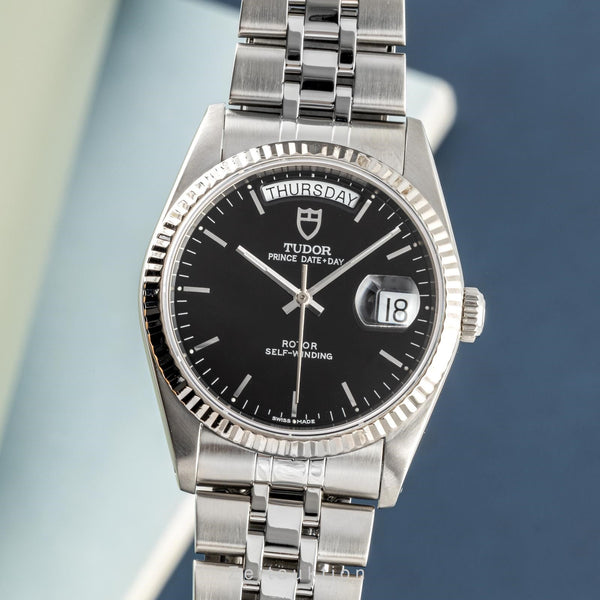 Tudor Prince Date steel / white gold automatic men's watch 76214  [2304806]