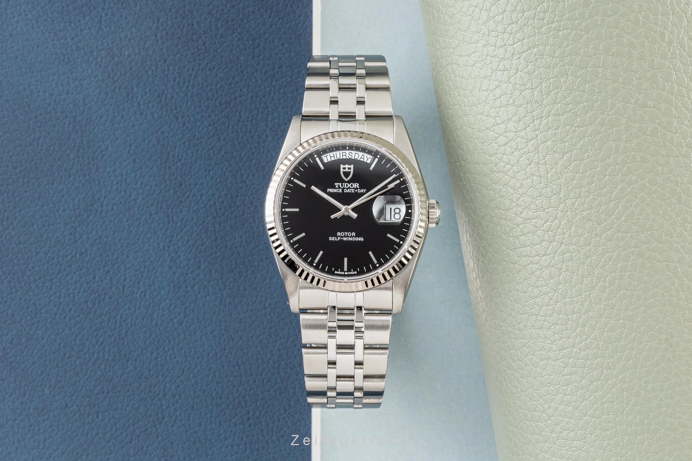 Tudor Prince Date steel / white gold automatic men's watch 76214  [2304806]