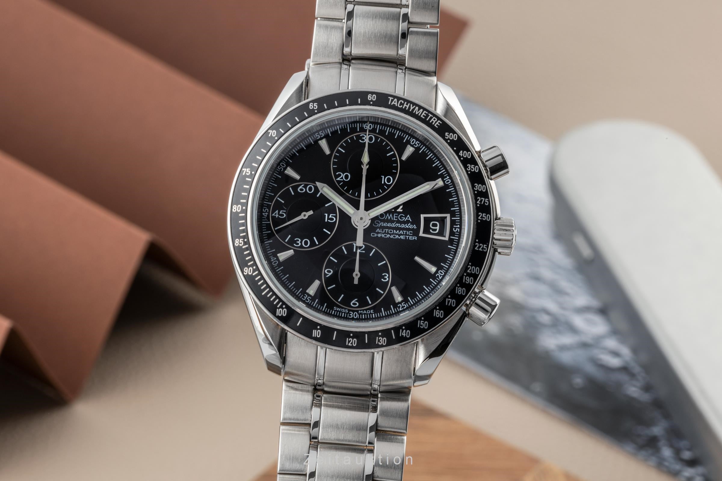 Omega Speedmaster chronograph steel automatic men's watch 3210.50.00, 178.0056 LP: 6100EUR  [2304808]