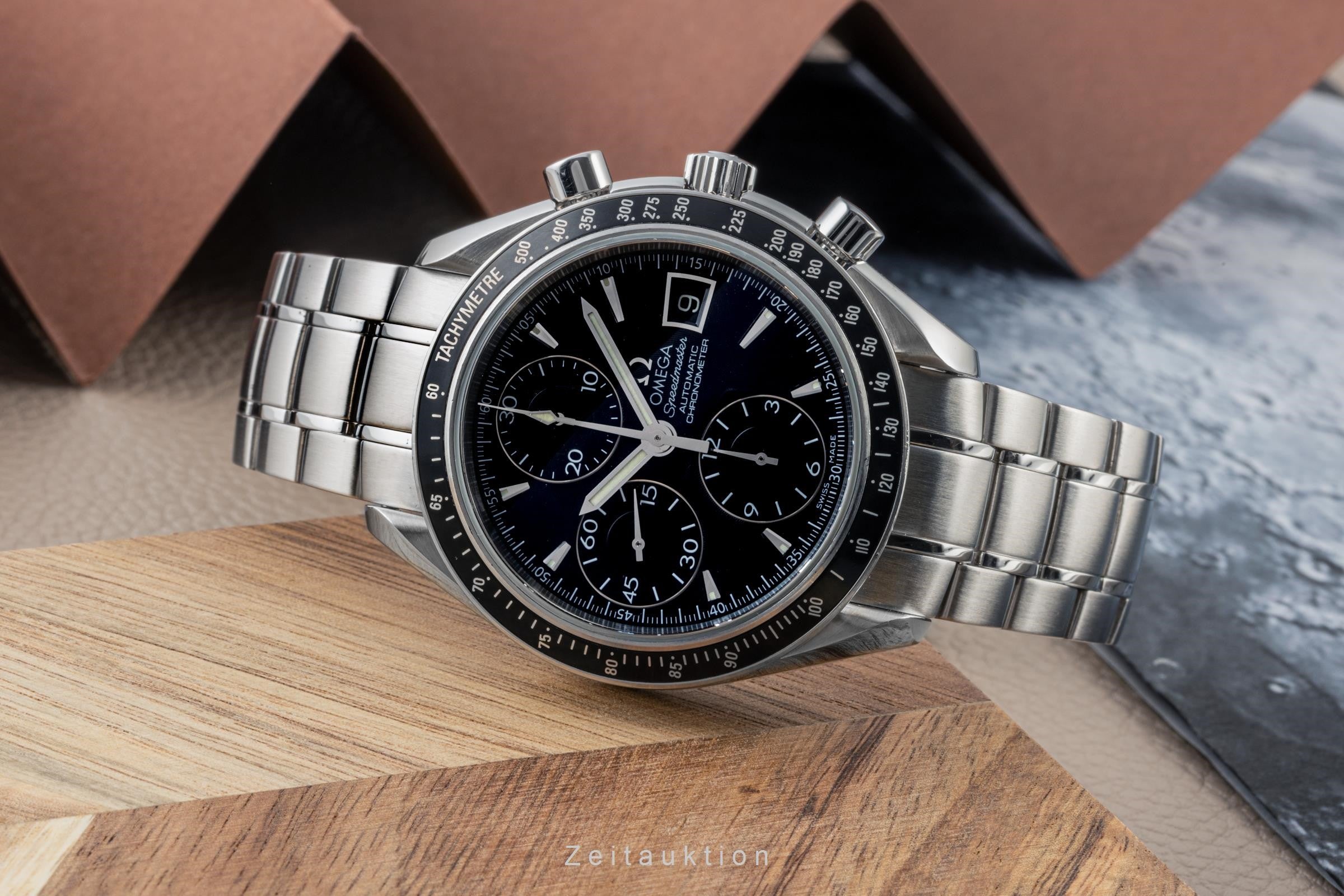 Omega Speedmaster chronograph steel automatic Kal. 1164 Ref
