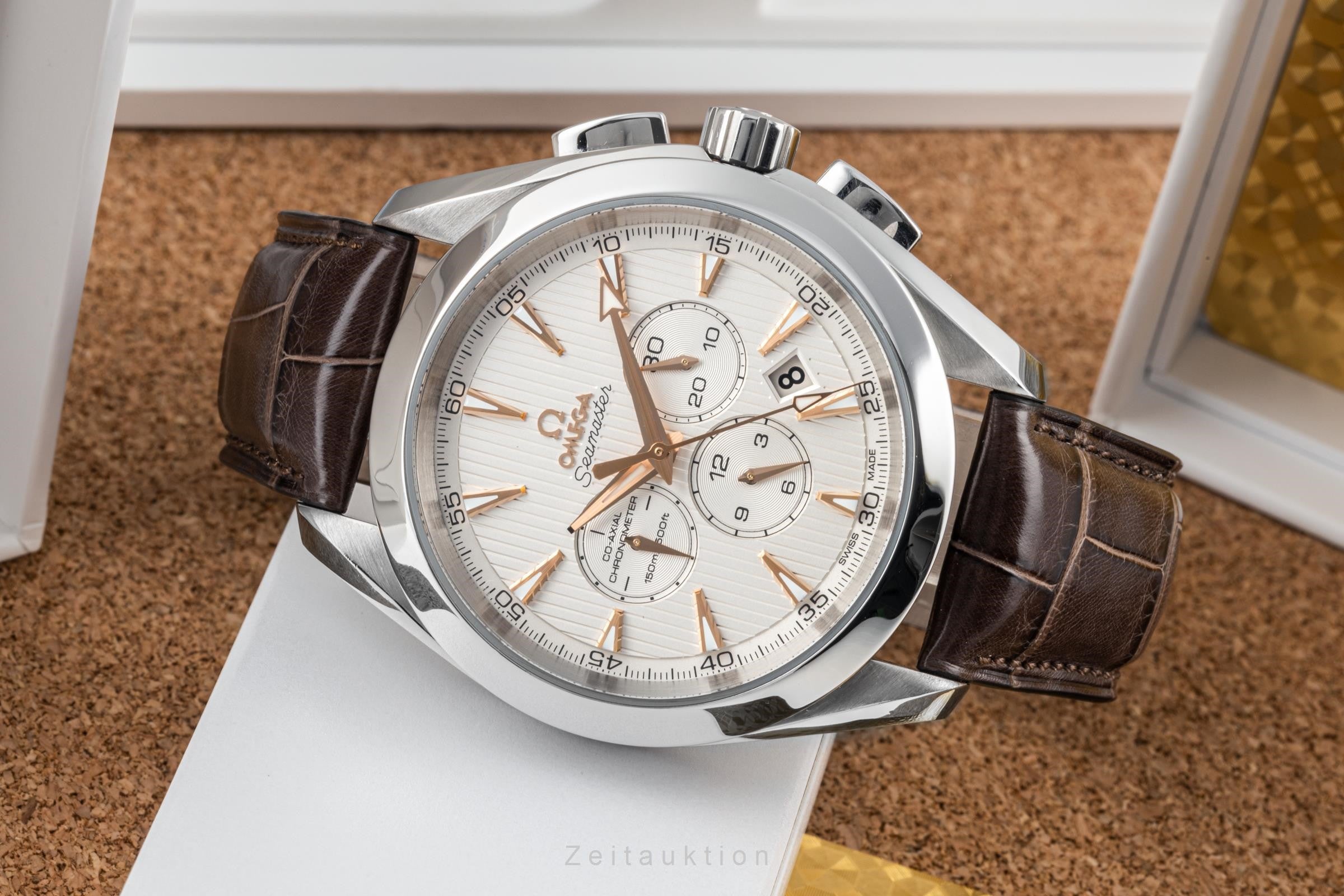 Omega Seamaster Aqua Terra Chronograph Stahl Automatik 231.13.44.50.02.001 B&P [2304835]