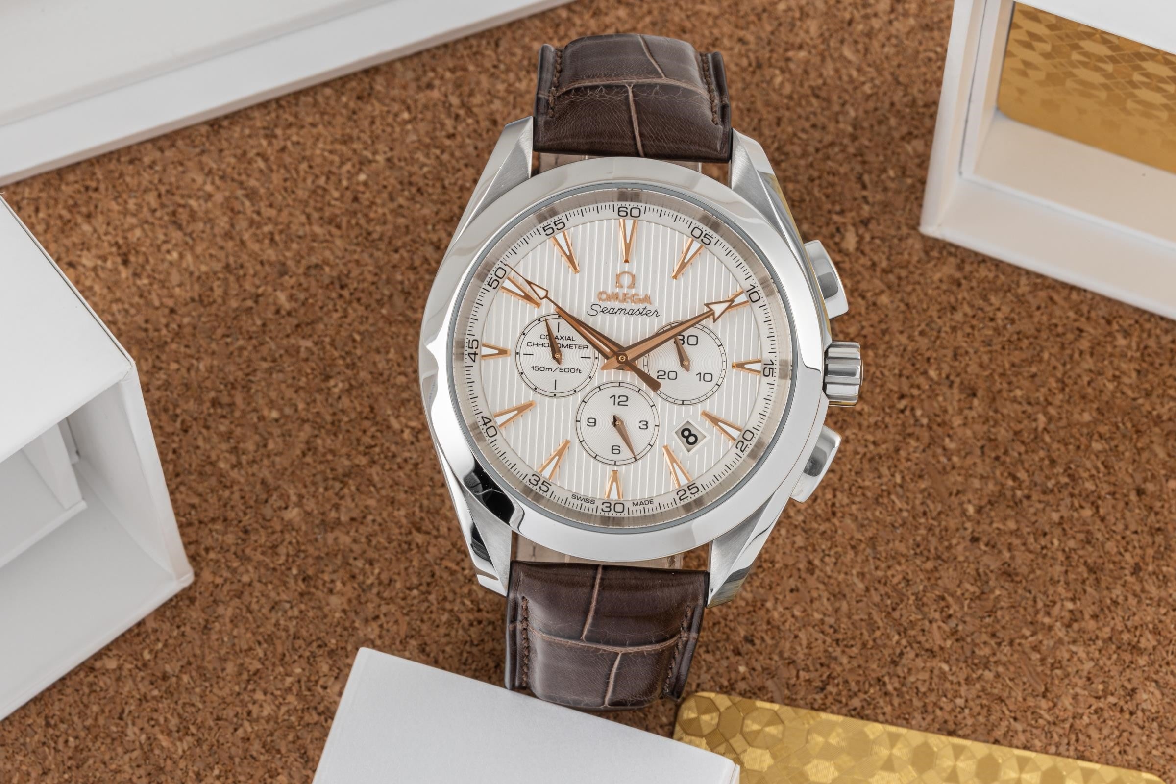 Omega Seamaster Aqua Terra Chronograph Stahl Automatik 231.13.44.50.02.001 B&P [2304835]