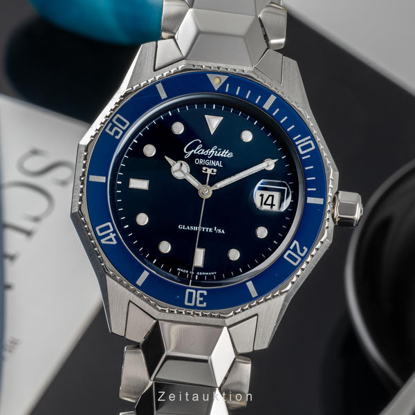 Glashütte Sport Evolution  steel automatic men's watch 10-33-12-12-04  [2304853]