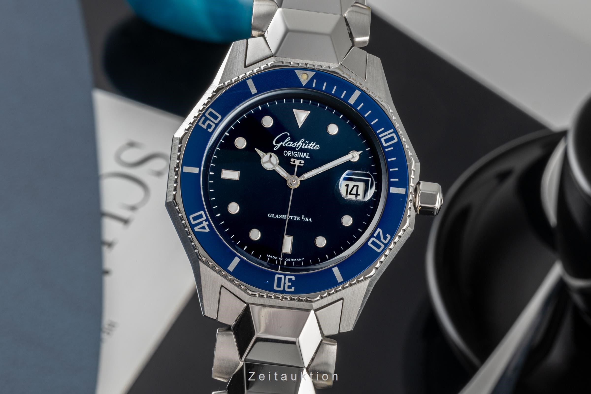 Glashütte Sport Evolution  steel automatic men's watch 10-33-12-12-04  [2304853]