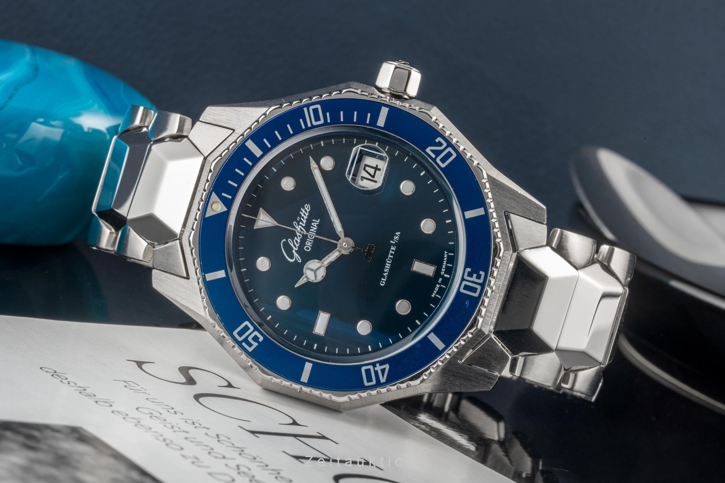 Glashütte Sport Evolution  steel automatic men's watch 10-33-12-12-04  [2304853]