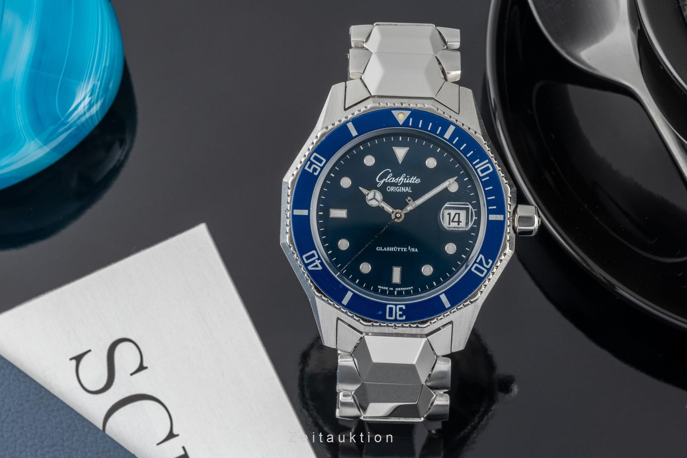 Glashütte Sport Evolution  steel automatic men's watch 10-33-12-12-04  [2304853]