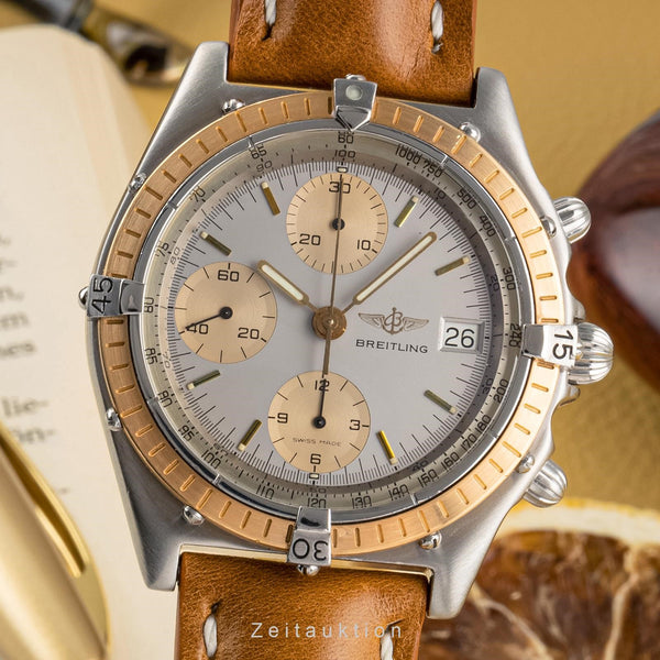Breitling Chronomat cronografo acciaio / oro automatismo orologio da uomo 81950  [2304867]