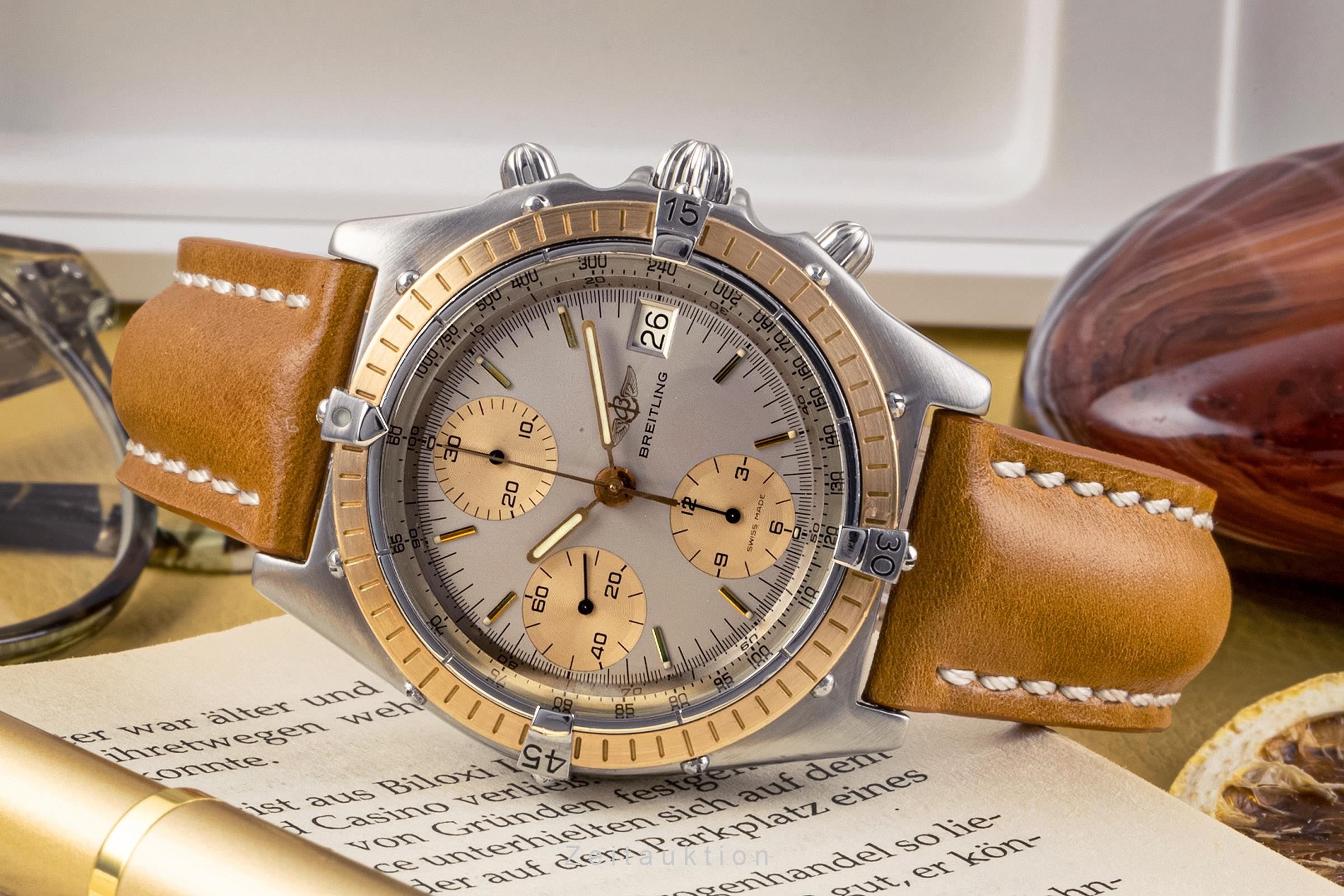 Breitling Chronomat cronografo acciaio / oro automatismo orologio da uomo 81950  [2304867]
