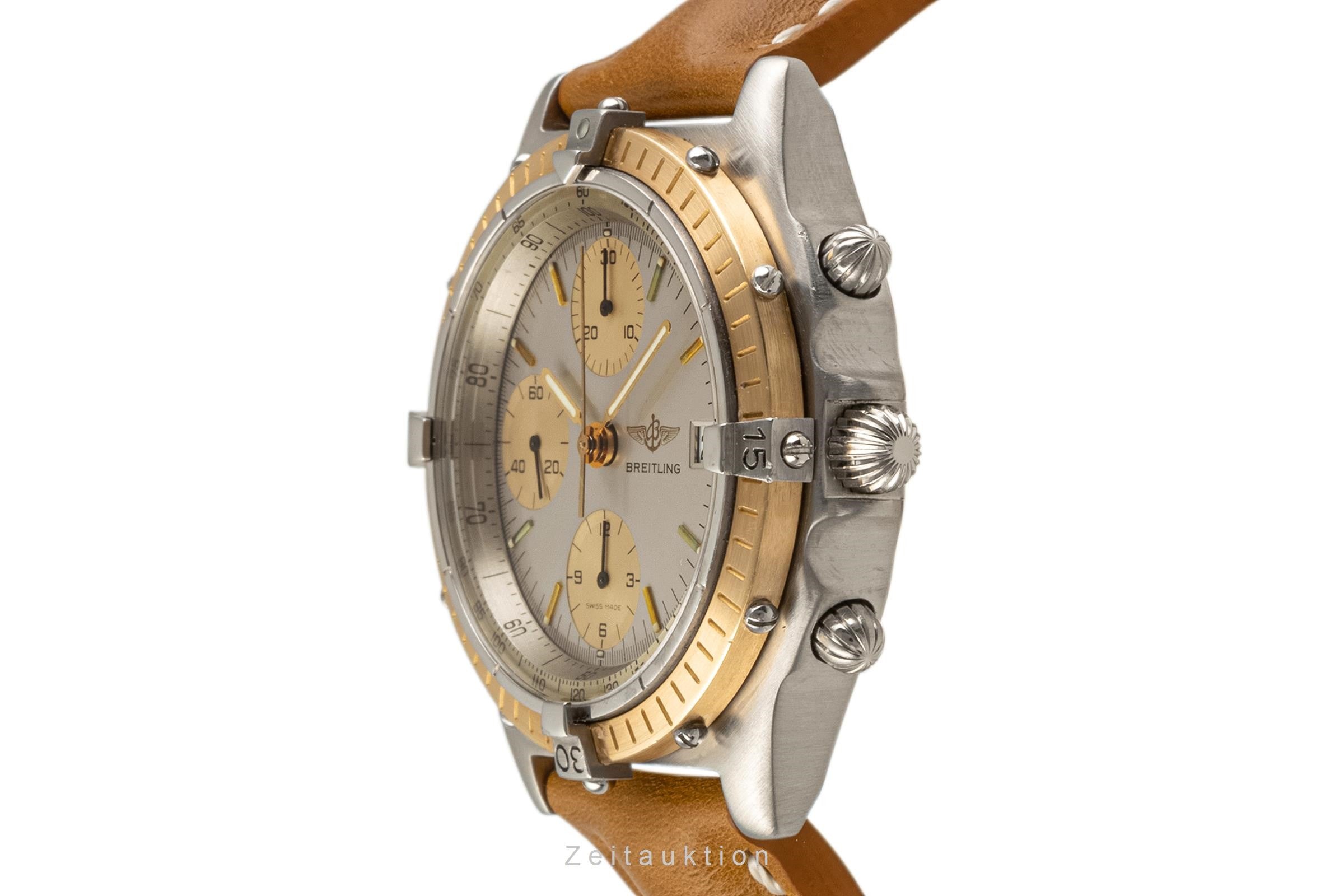 Breitling Chronomat cronografo acciaio / oro automatismo orologio da uomo 81950  [2304867]