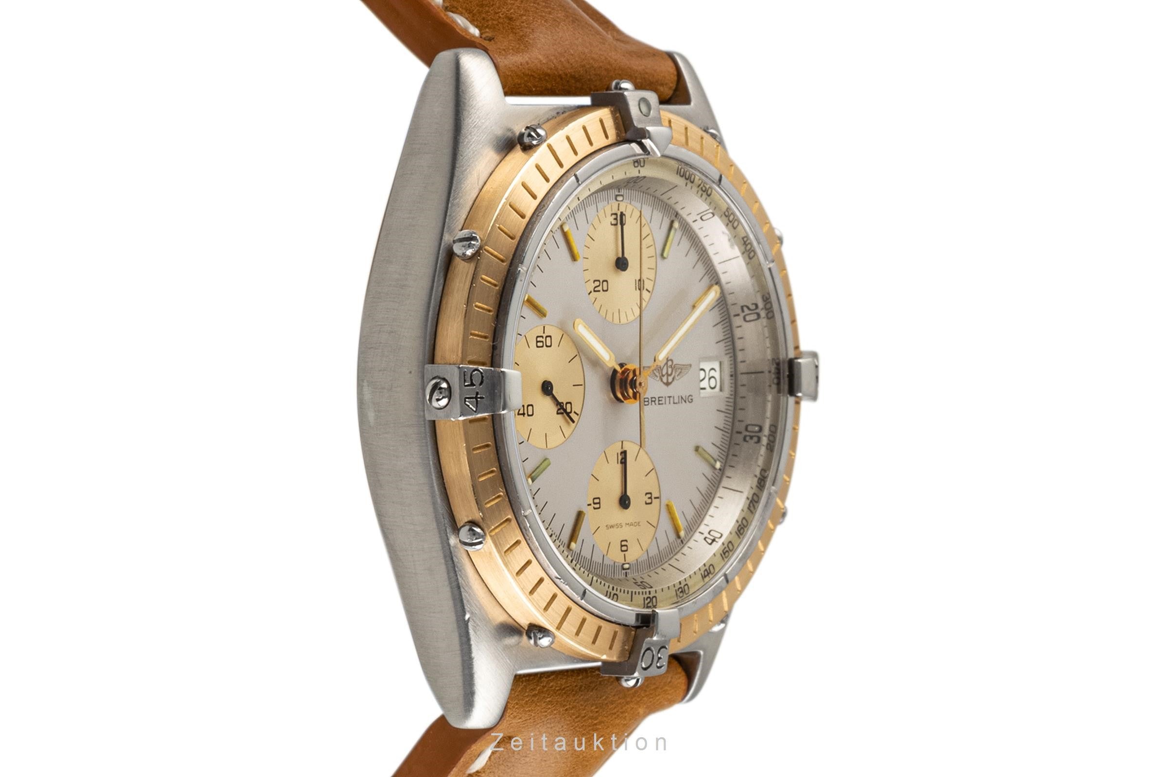 Breitling Chronomat cronografo acciaio / oro automatismo orologio da uomo 81950  [2304867]