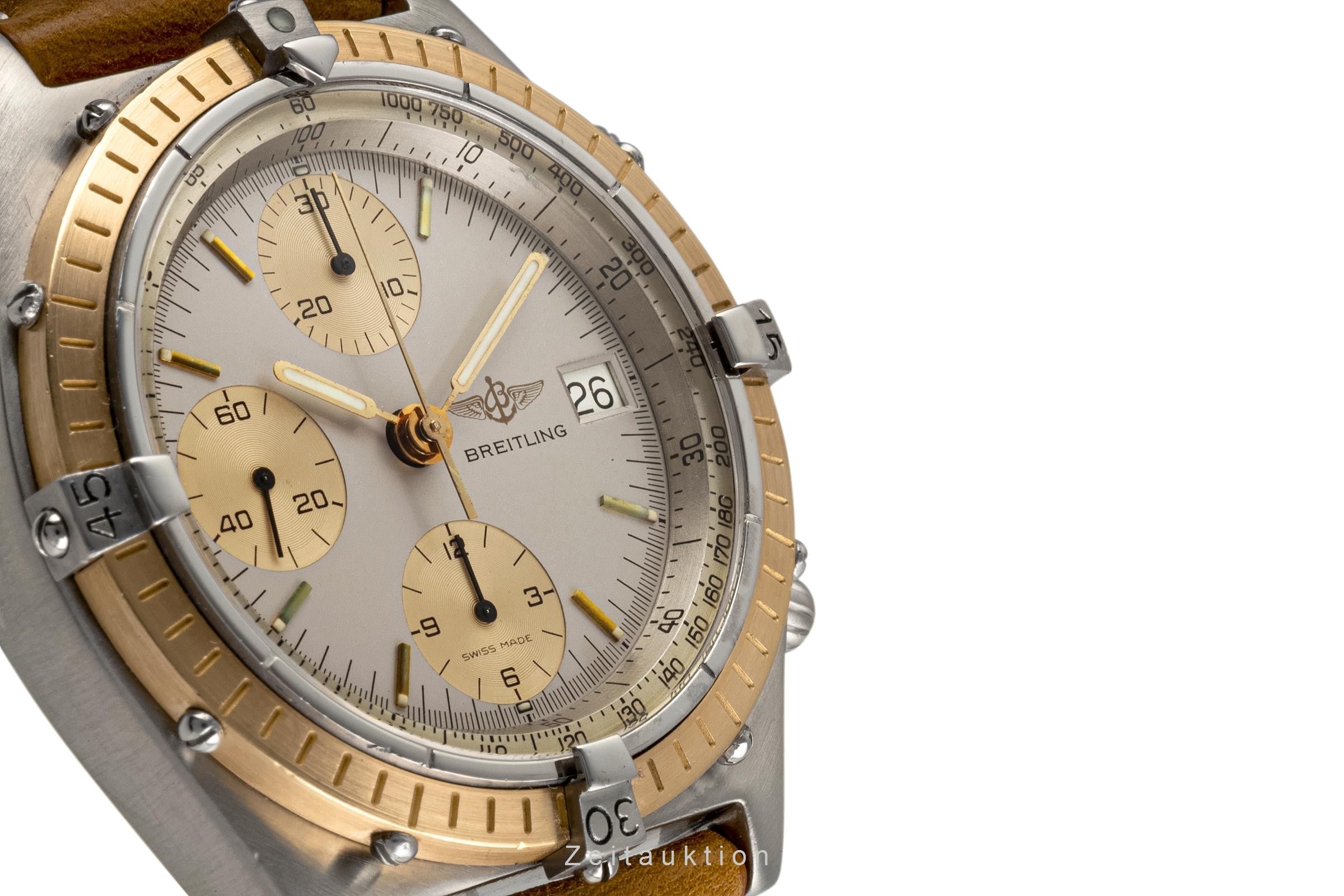 Breitling Chronomat cronografo acciaio / oro automatismo orologio da uomo 81950  [2304867]