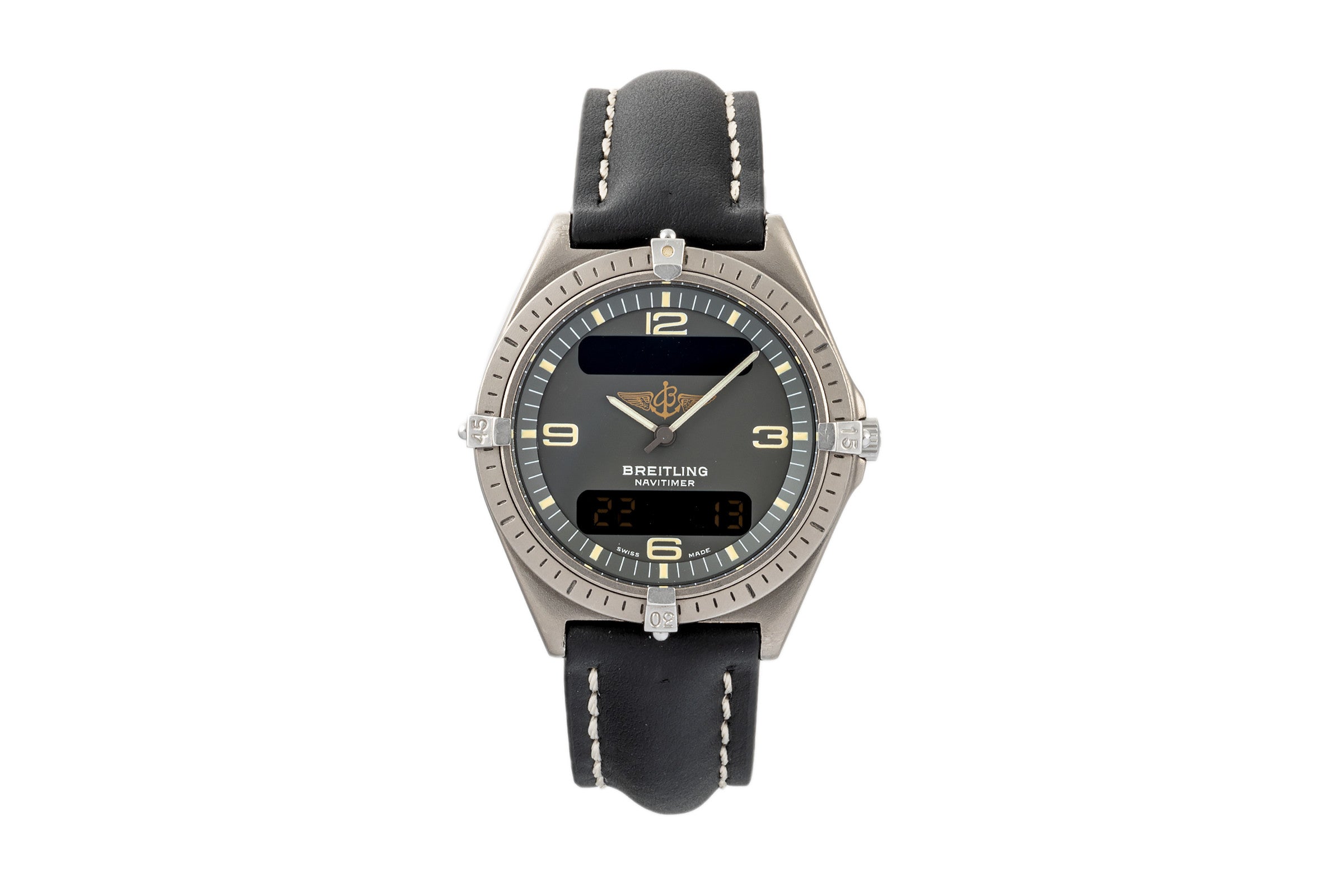 Breitling Aerospace Navitimer Gray Dial Titan Ref. 80360 Klassiker VP: 3400,- € [2304886]