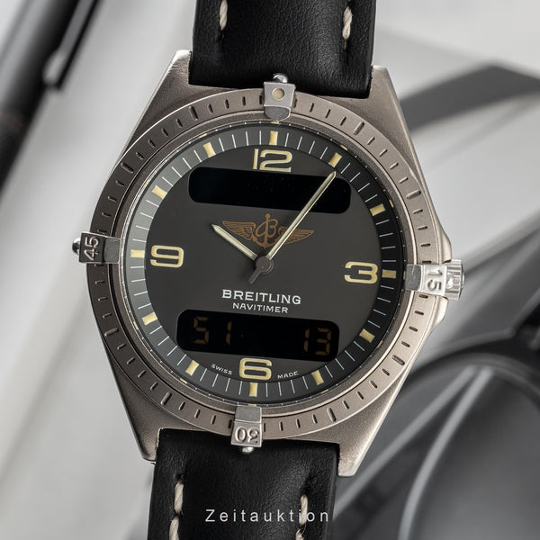 Breitling Aerospace Navitimer Gray Dial Titan Ref. 80360 Klassiker VP: 3400,- € [2304886]