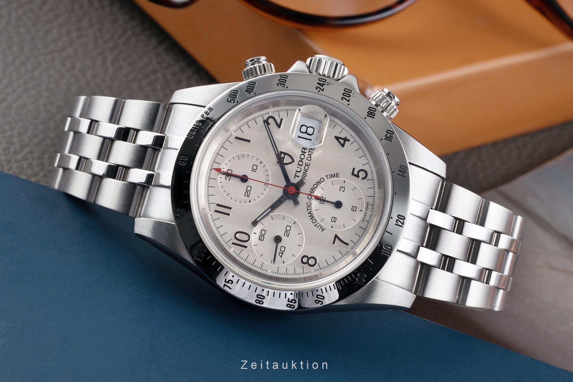 Tudor Prince Date chronograph steel automatic men's watch 79280  [2304892]