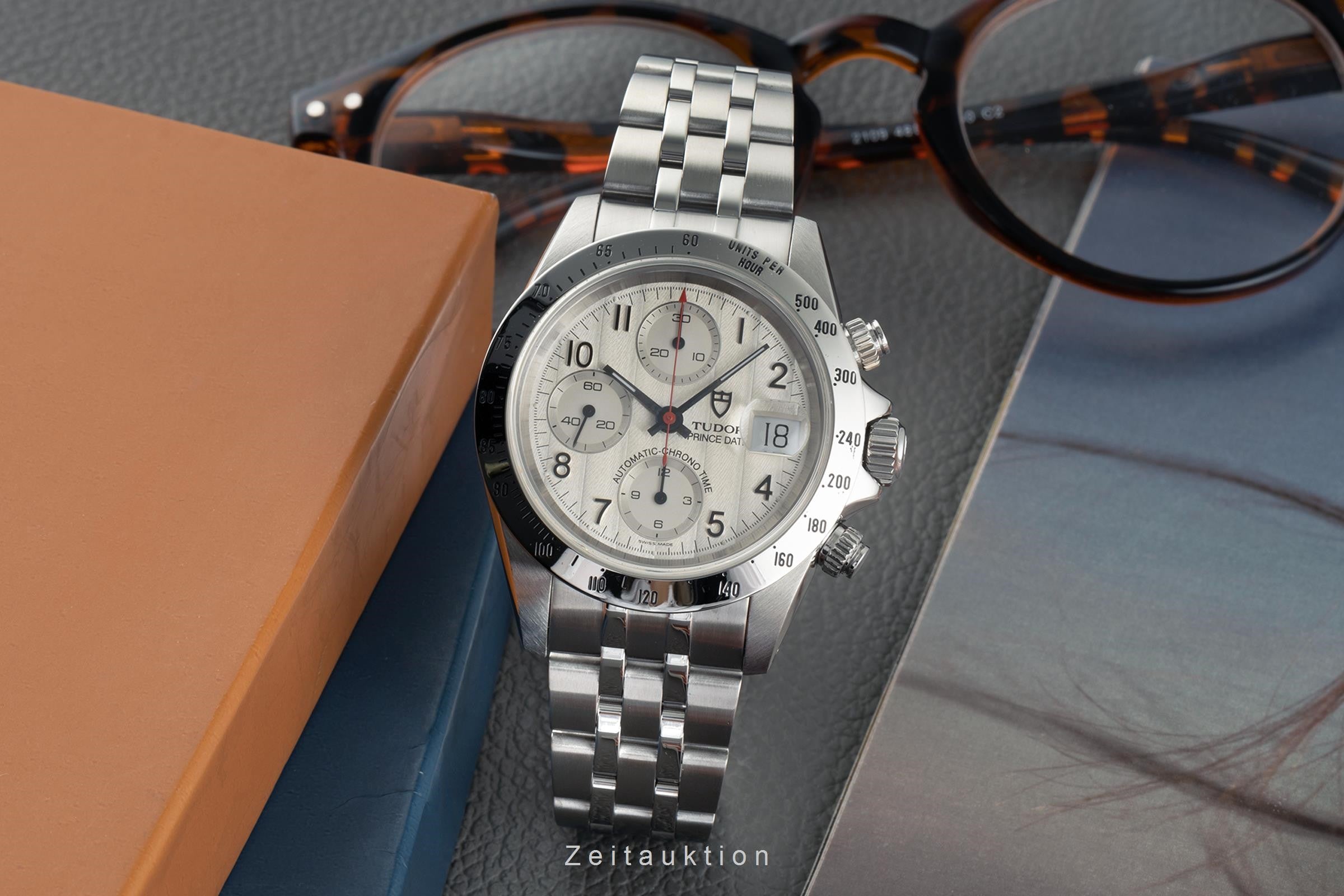 Tudor Prince Date chronograph steel automatic men's watch 79280  [2304892]