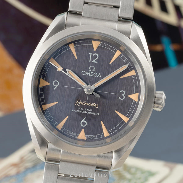 Omega Railmaster acier automatique montre pour hommes 220.10.40.20.01.001 LP: 5400EUR  [2304947]