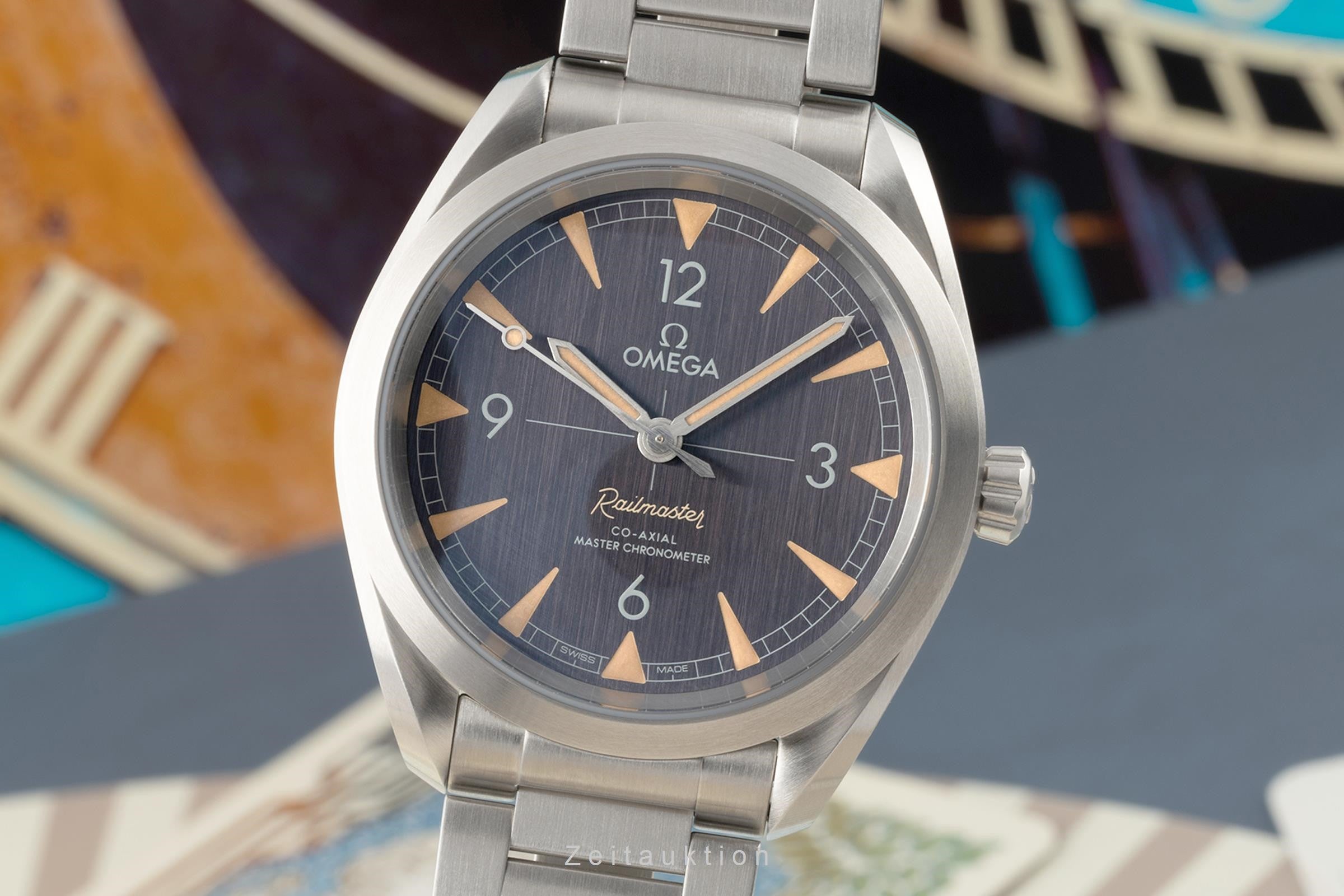 Omega Railmaster steel automatic men's watch 220.10.40.20.01.001 LP: 5400EUR  [2304947]