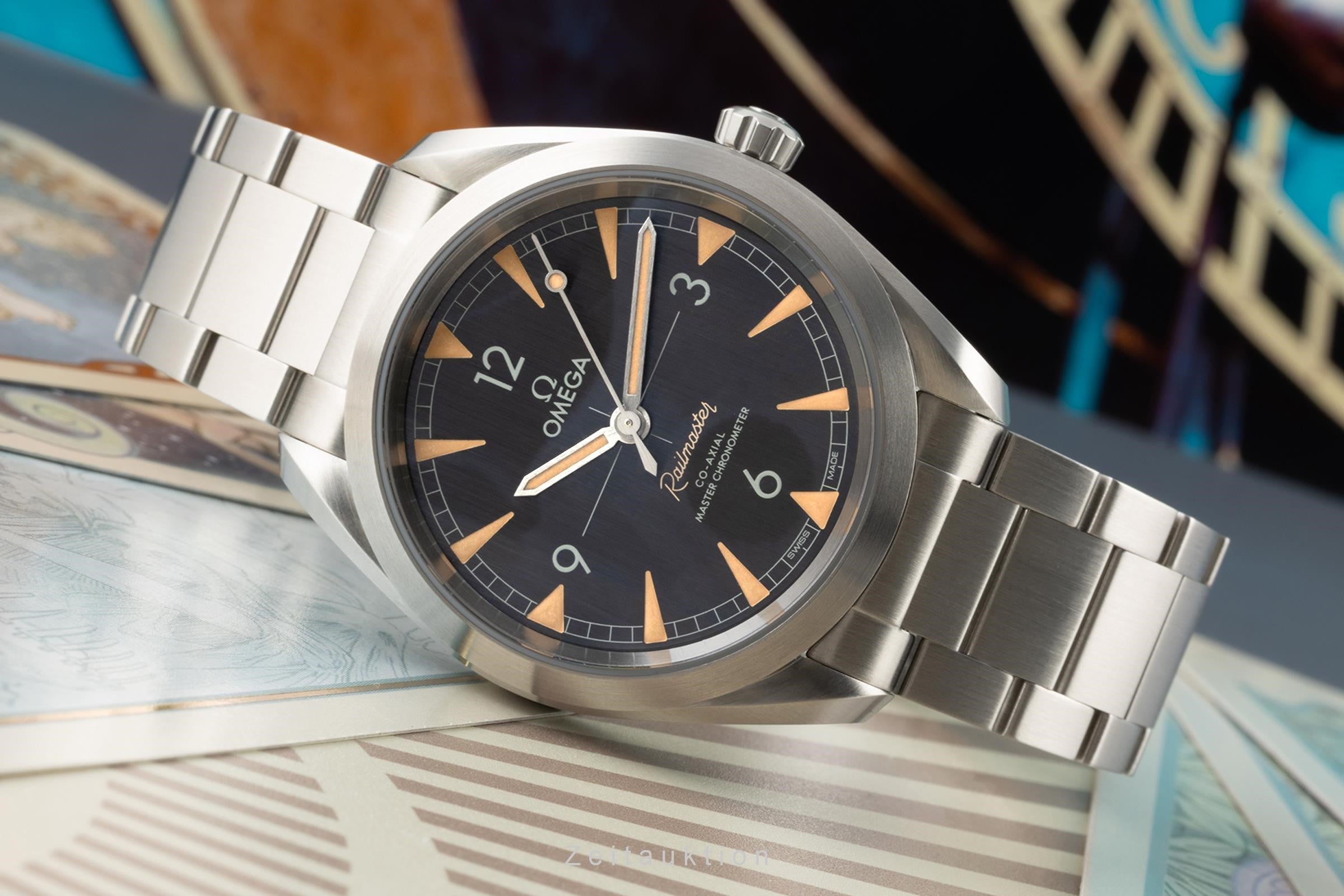 Omega Railmaster acier automatique montre pour hommes 220.10.40.20.01.001 LP: 5400EUR  [2304947]